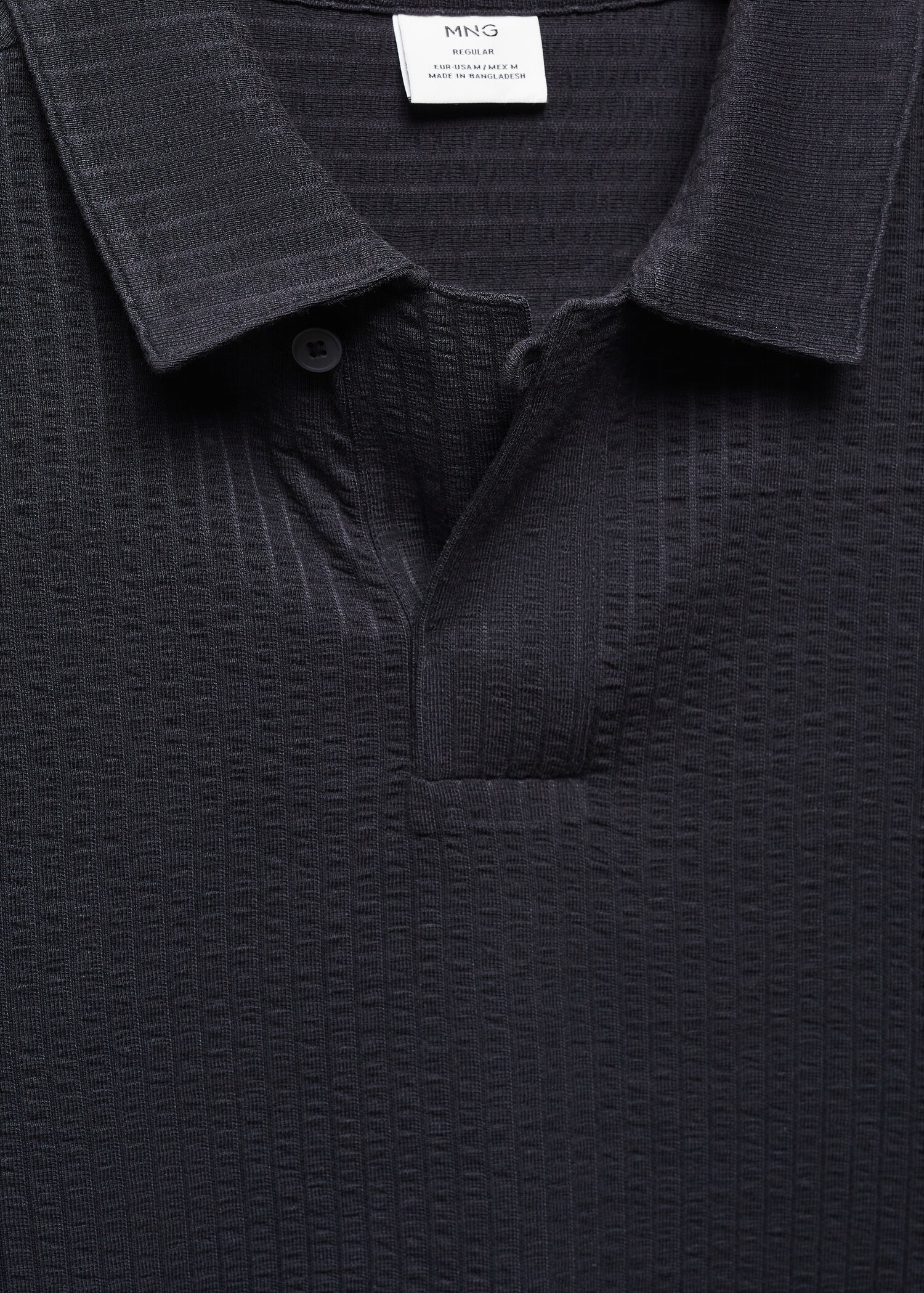 Seersucker cotton polo shirt - Details of the article 8