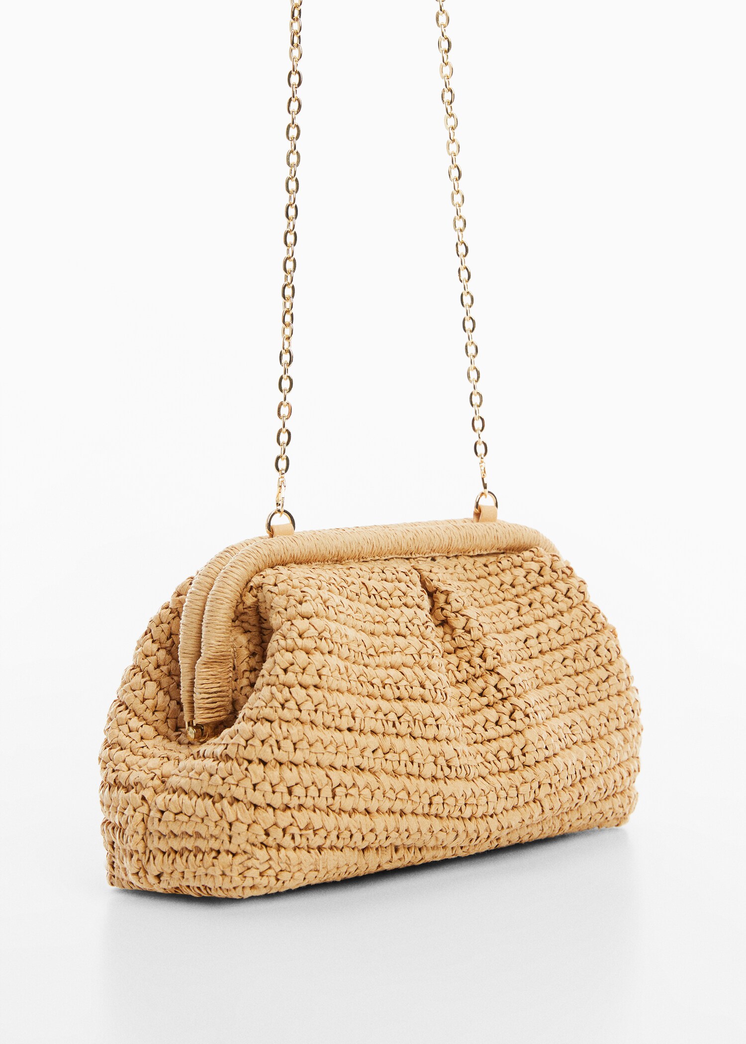 Rattan clutch bag - Medium plane