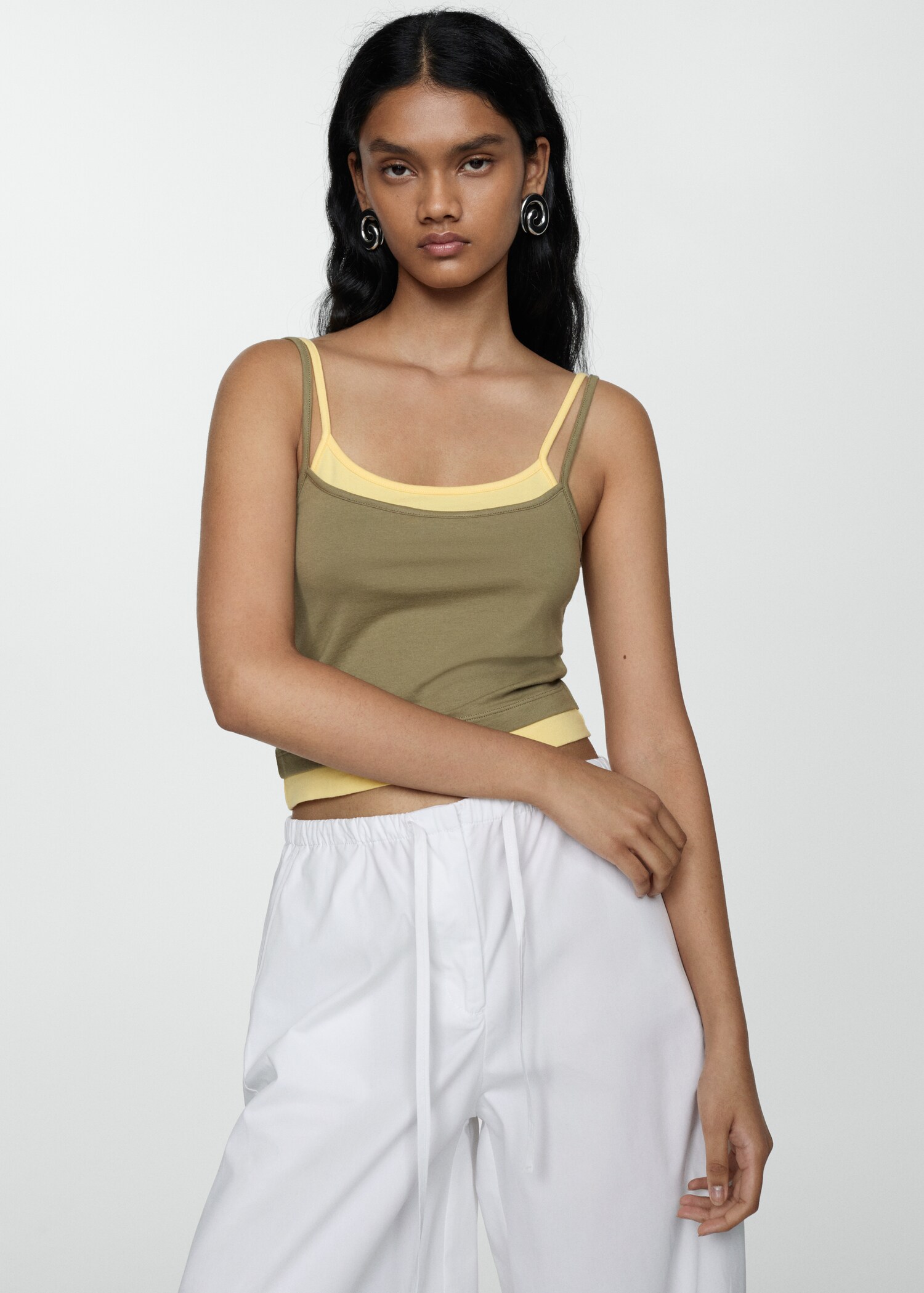 Combination top with thin straps - Medium plane
