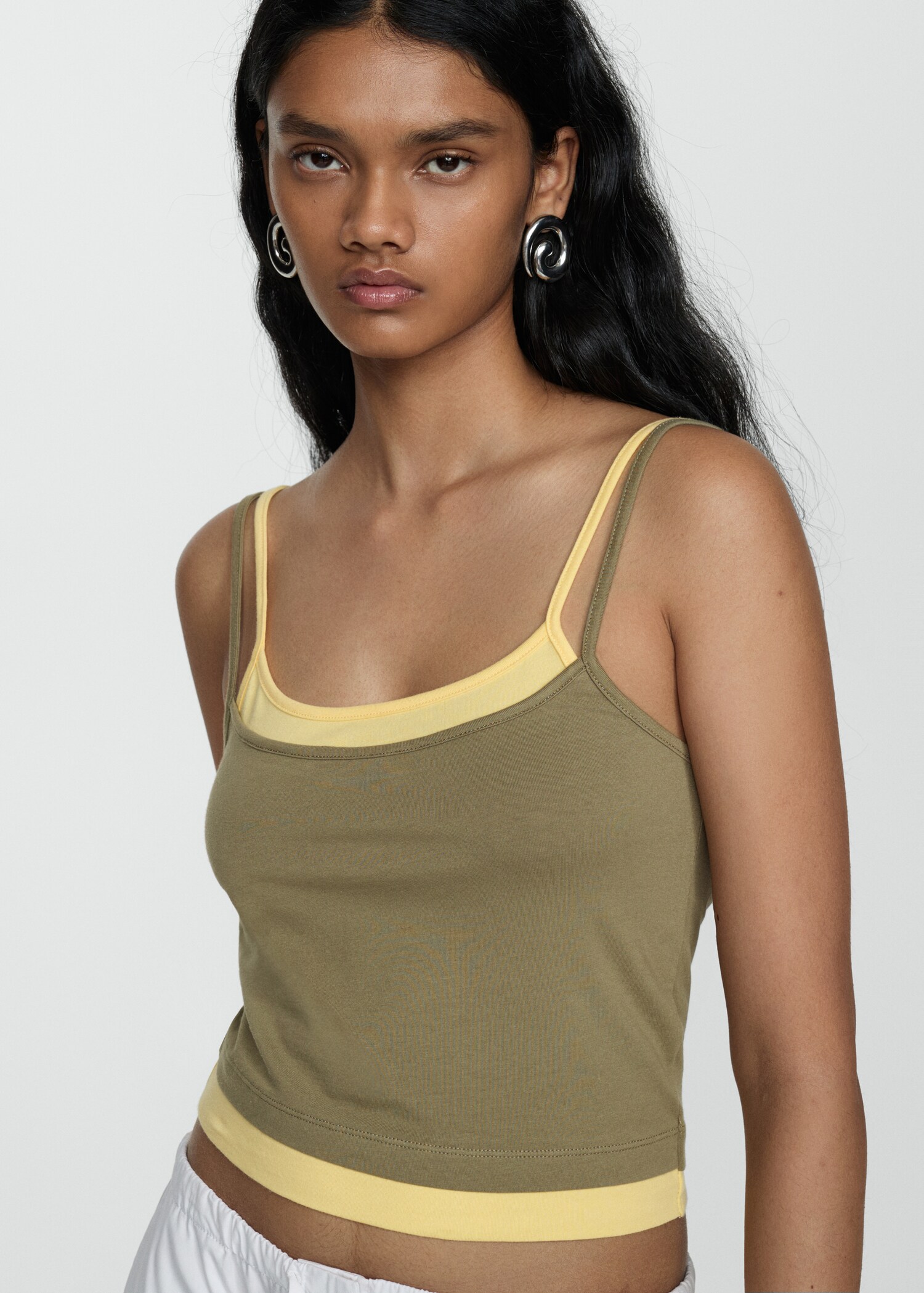 Combination top with thin straps - Details of the article 1