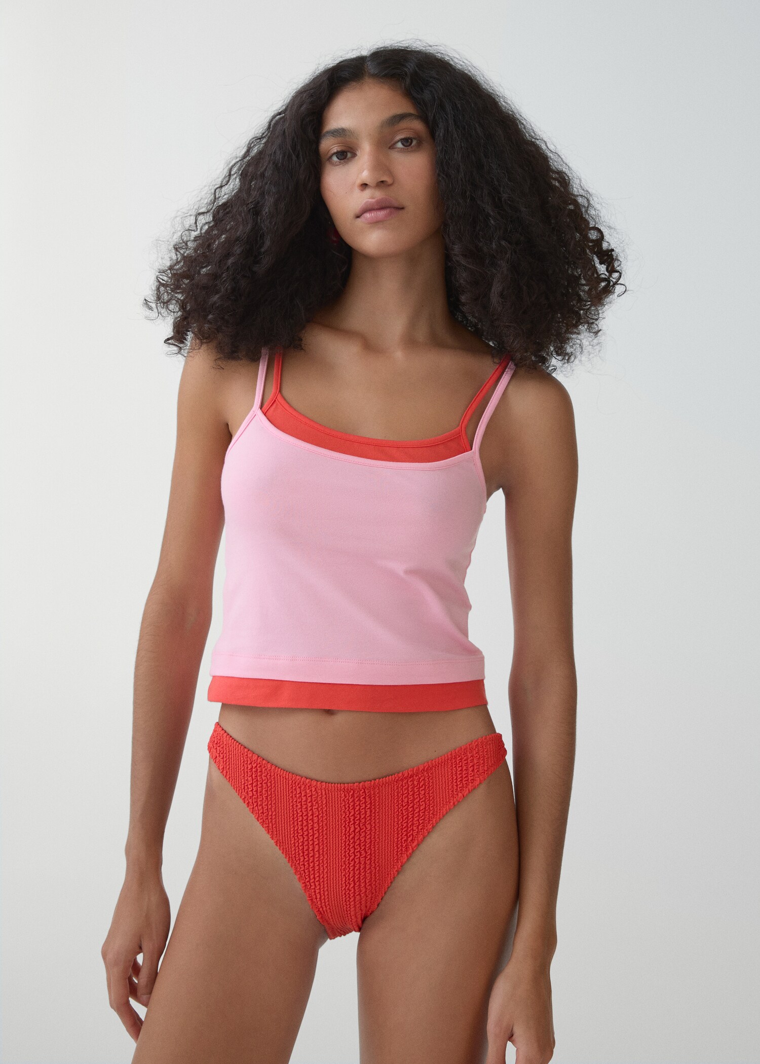 Combination top with thin straps - Medium plane