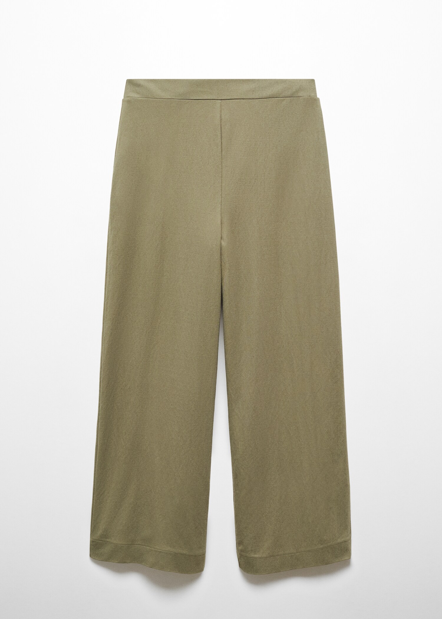 Elastic waist crop trousers - Article without model