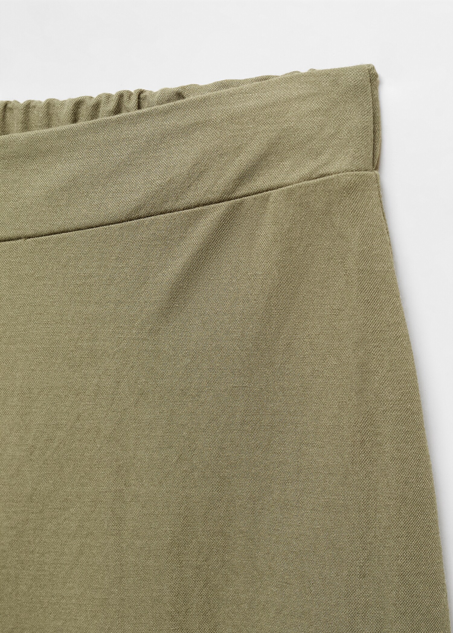 Elastic waist crop trousers - Details of the article 8