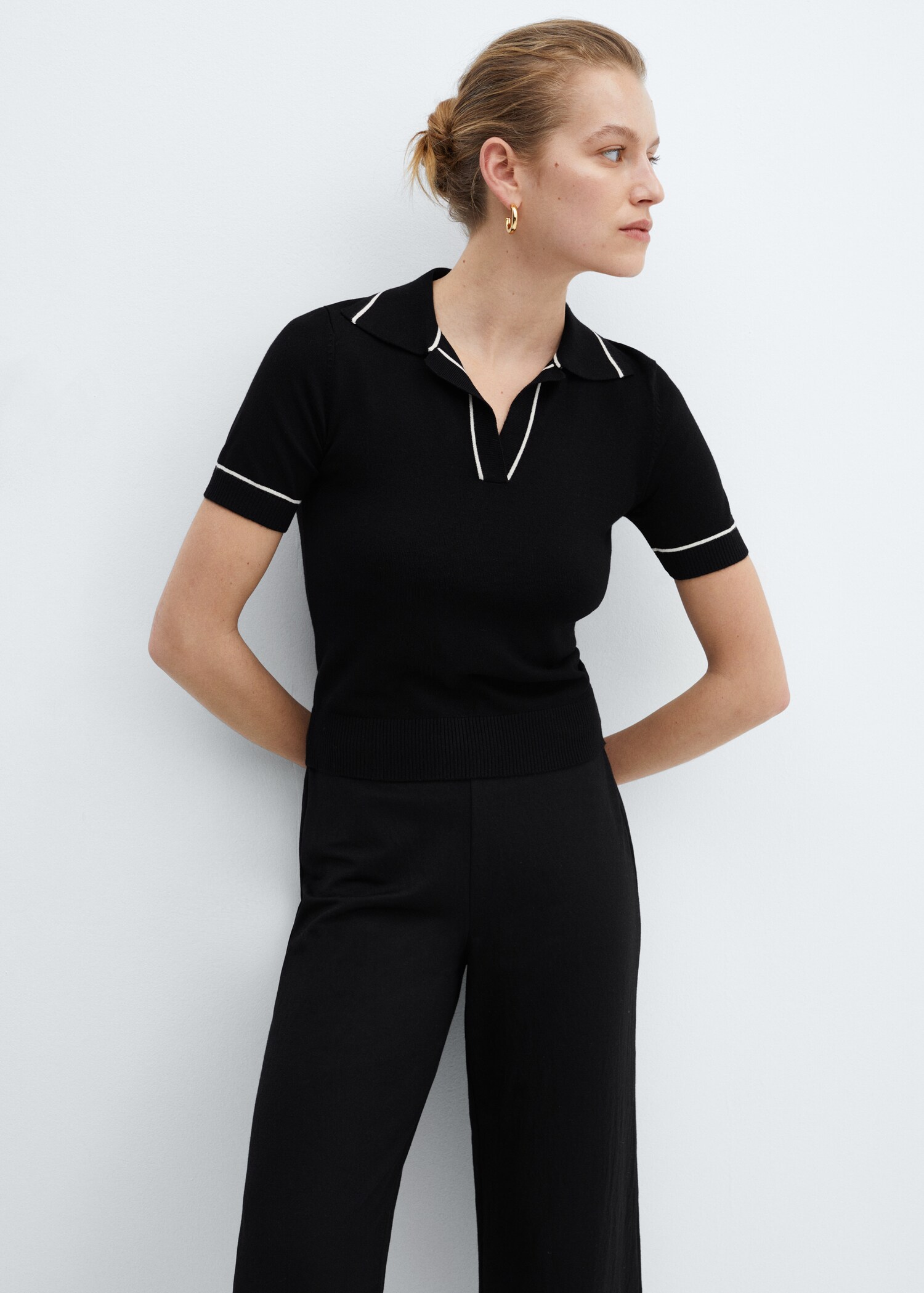 Crop-Hose mit Stretchbund - Detail des Artikels 1