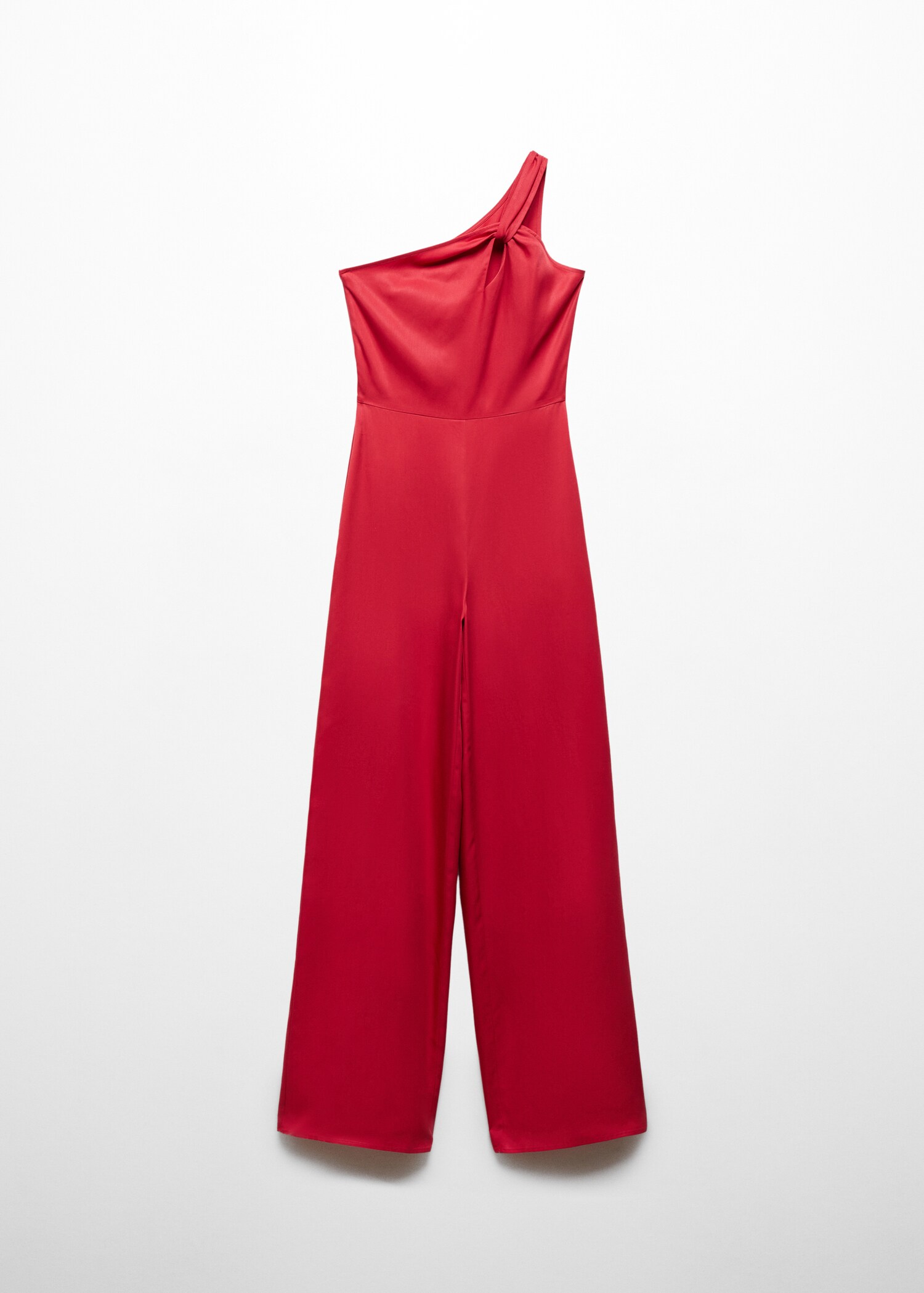 Asymmetrical satin jumpsuit - Article without model