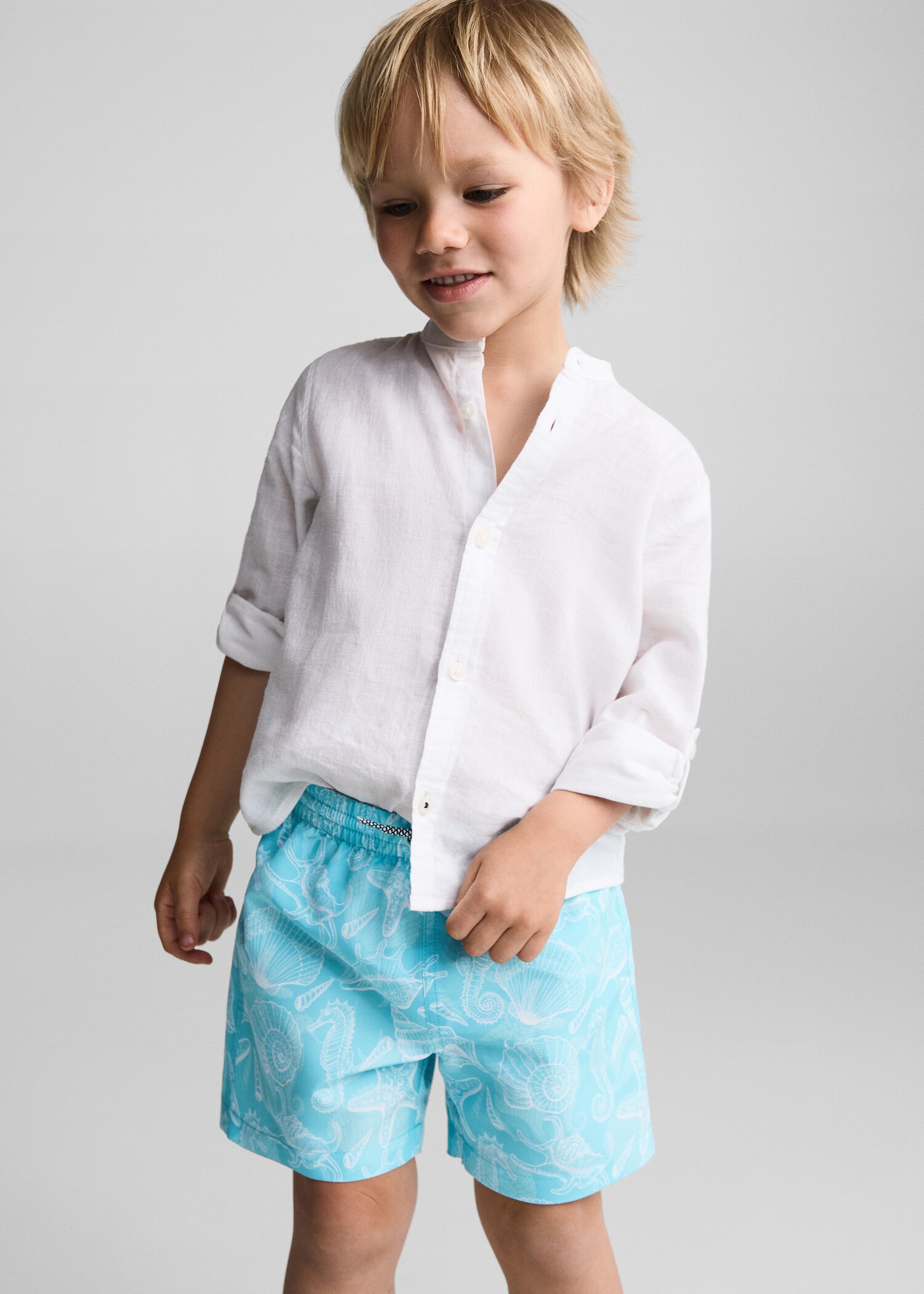 Printed swimming trunks - Medium plane