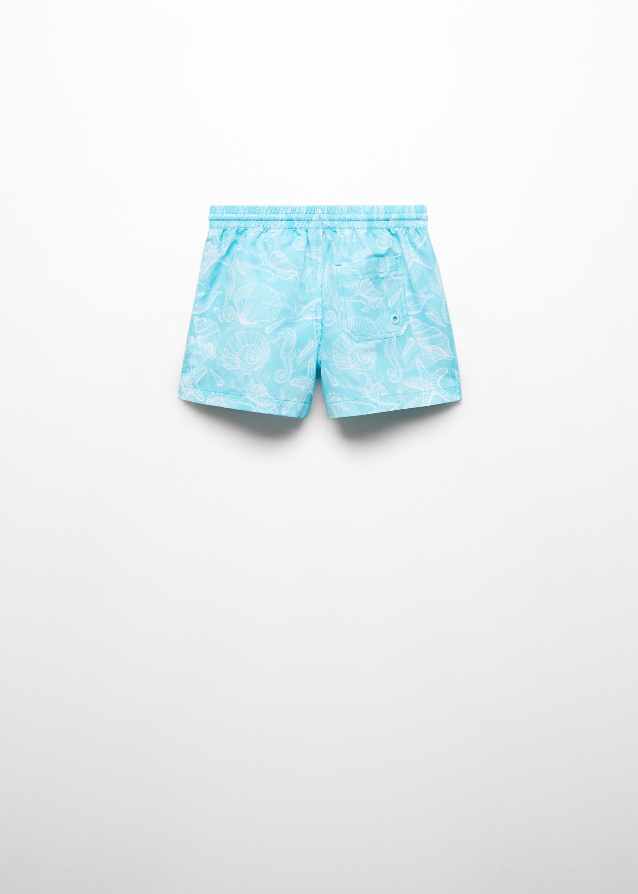 Printed swimming trunks - Reverse of the article