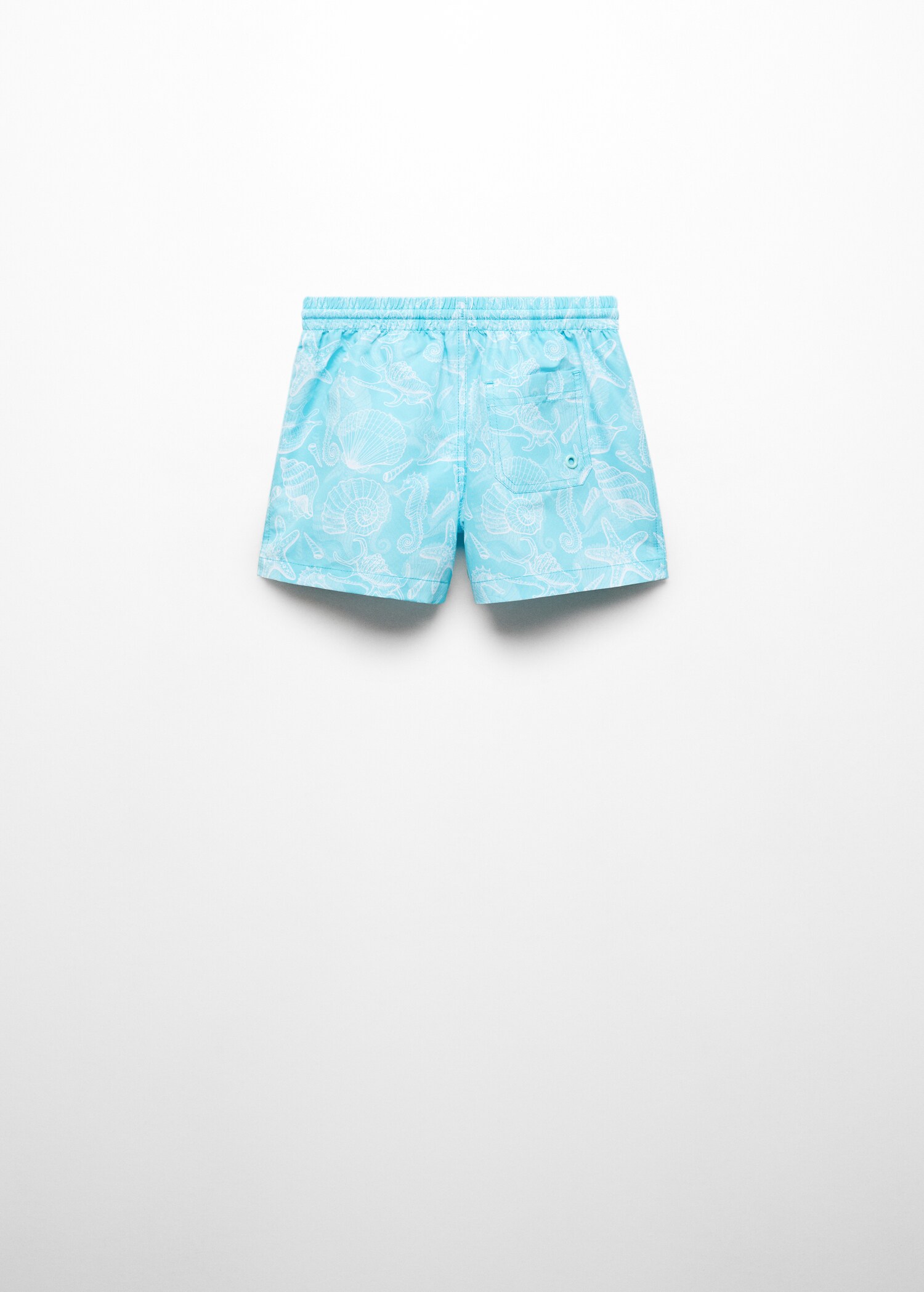 Printed swimming trunks - Reverse of the article