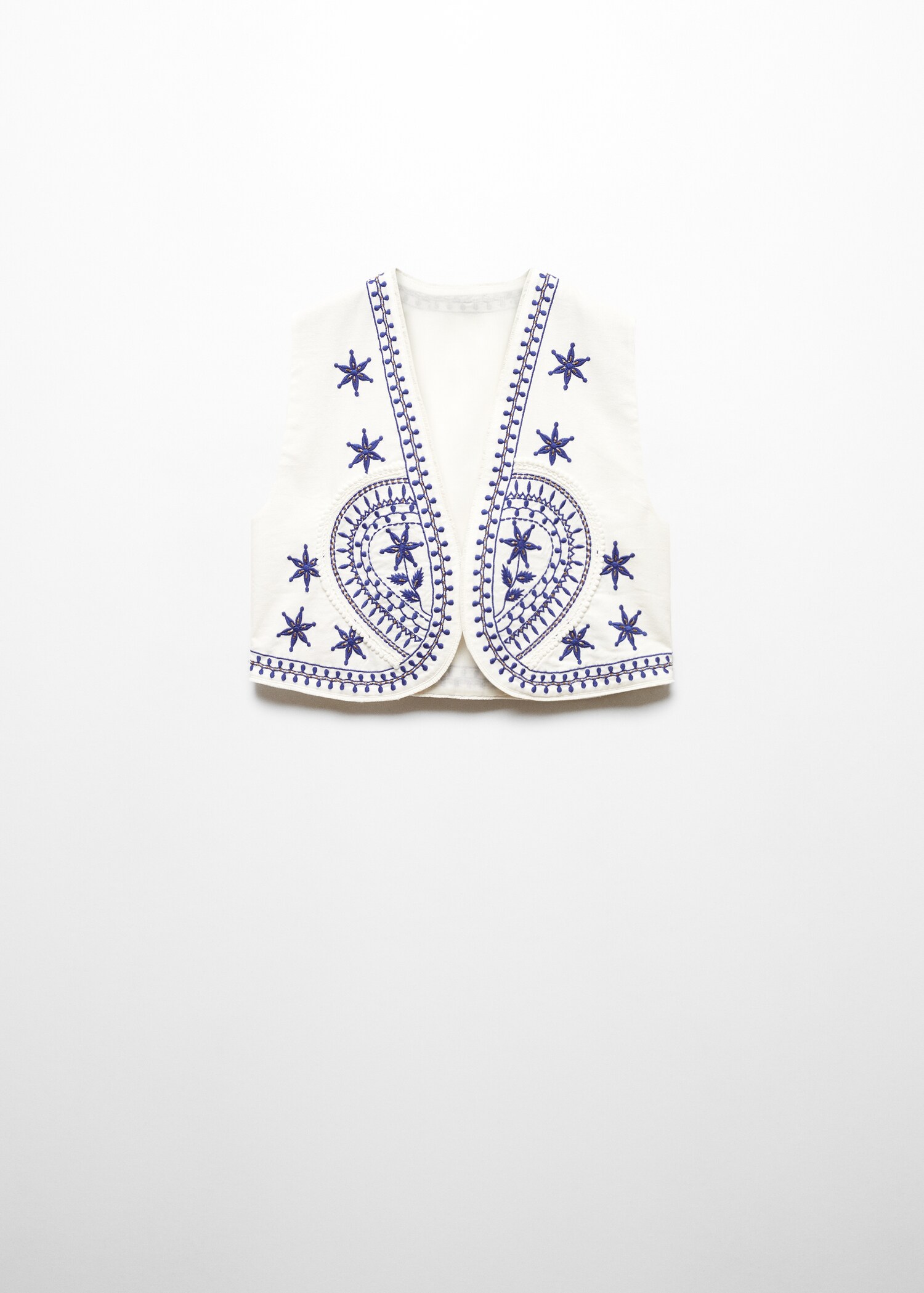 Beaded embroidered gilet - Article without model