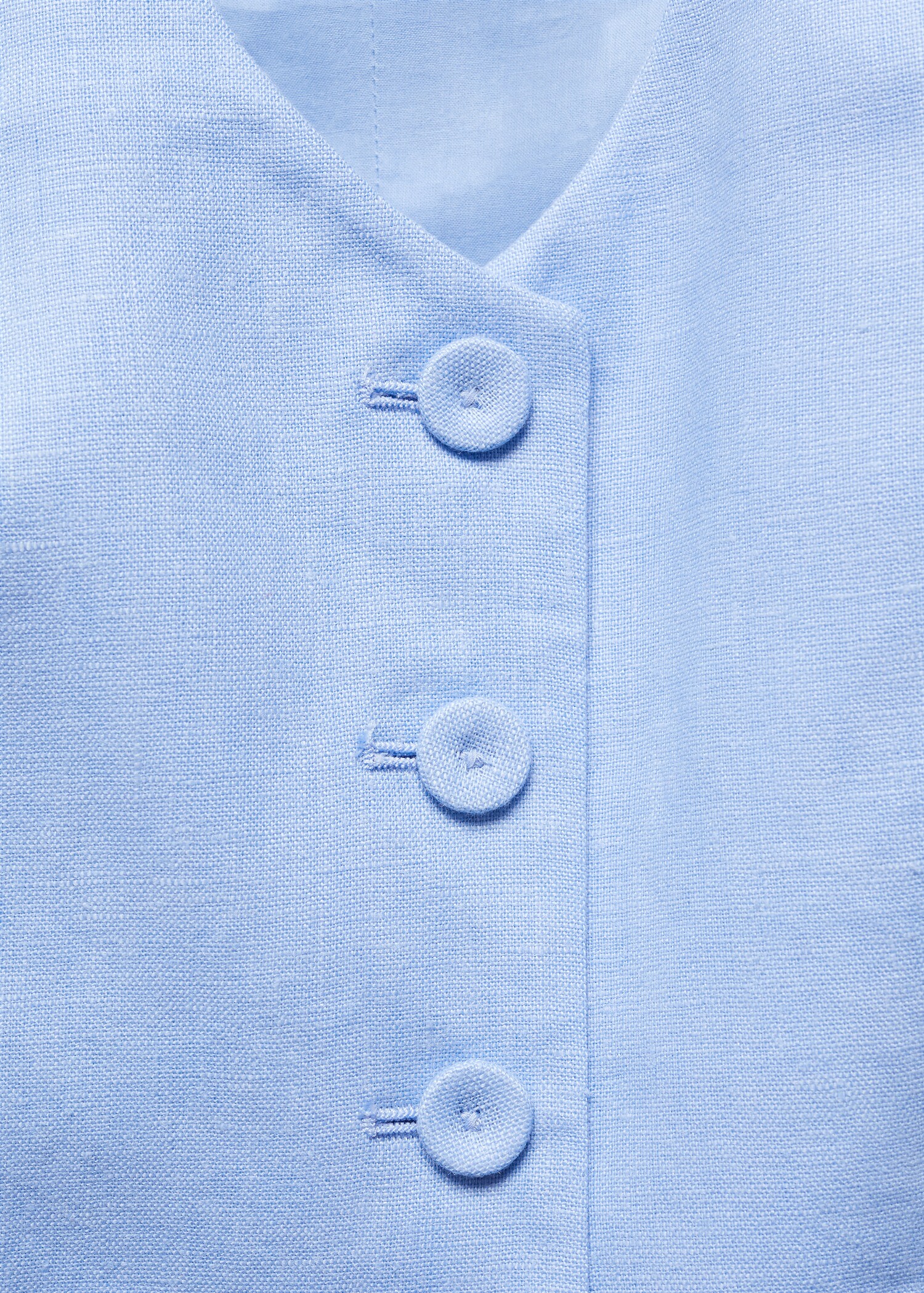 Linen suit waistcoat - Details of the article 8