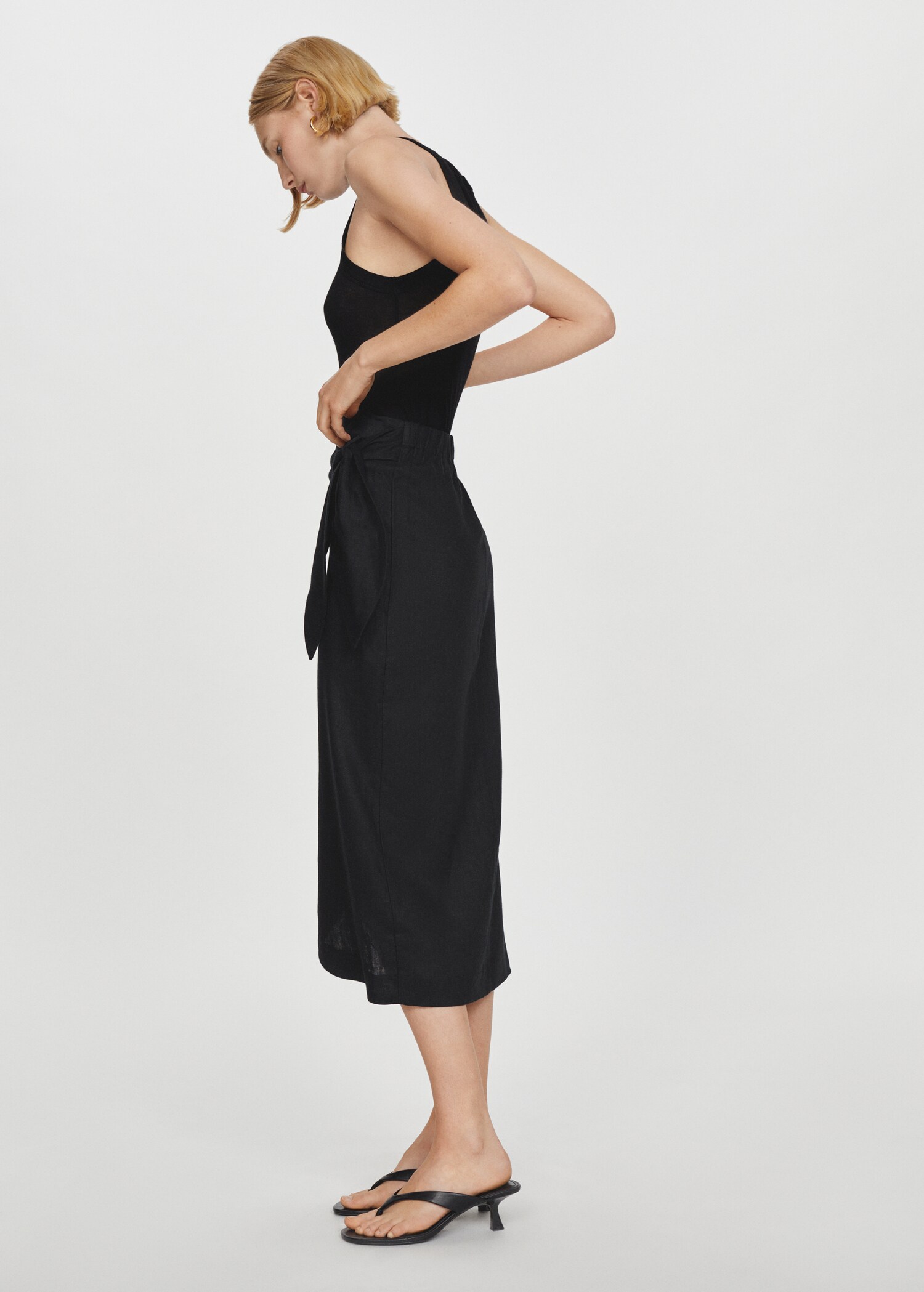 Linen sarong skirt - Details of the article 6