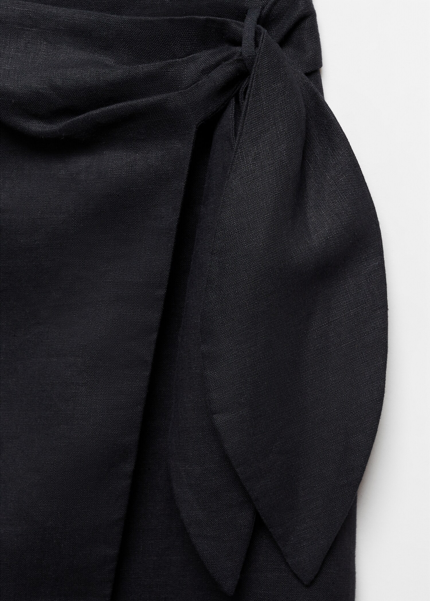 Linen sarong skirt - Details of the article 8