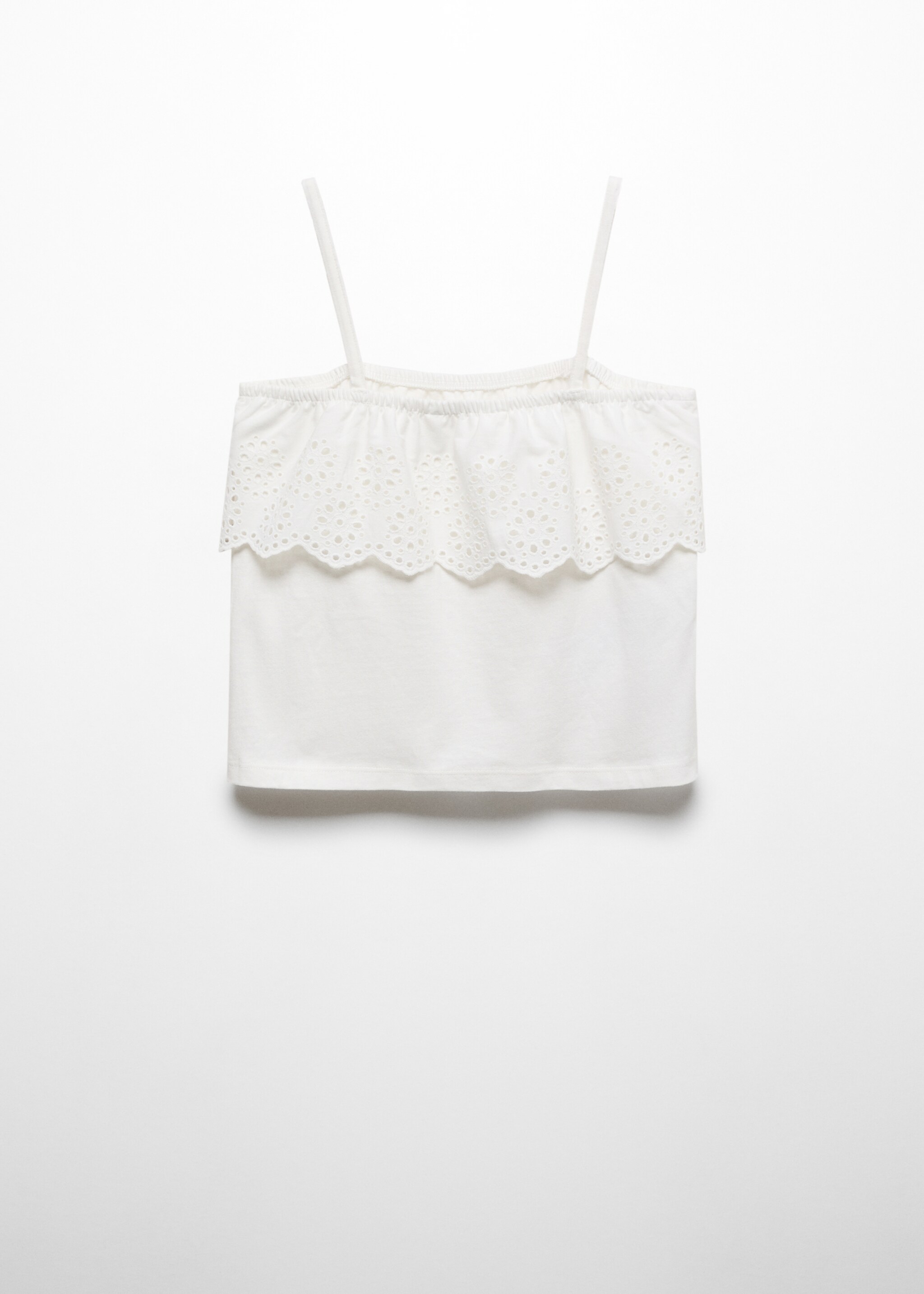 Swiss embroidery t-shirt - Reverse of the article