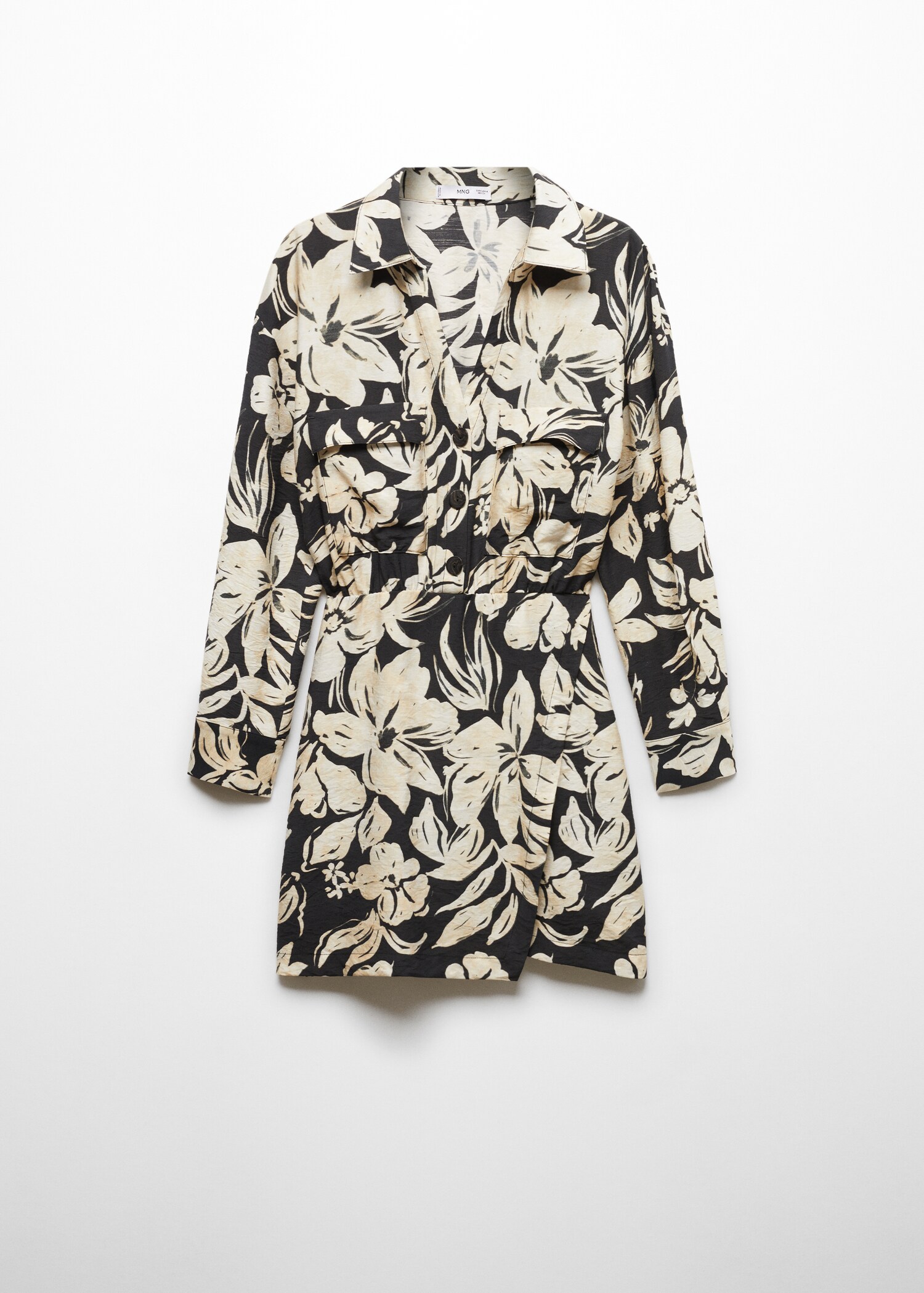 Robe chemisier fleurs - Article sans modèle