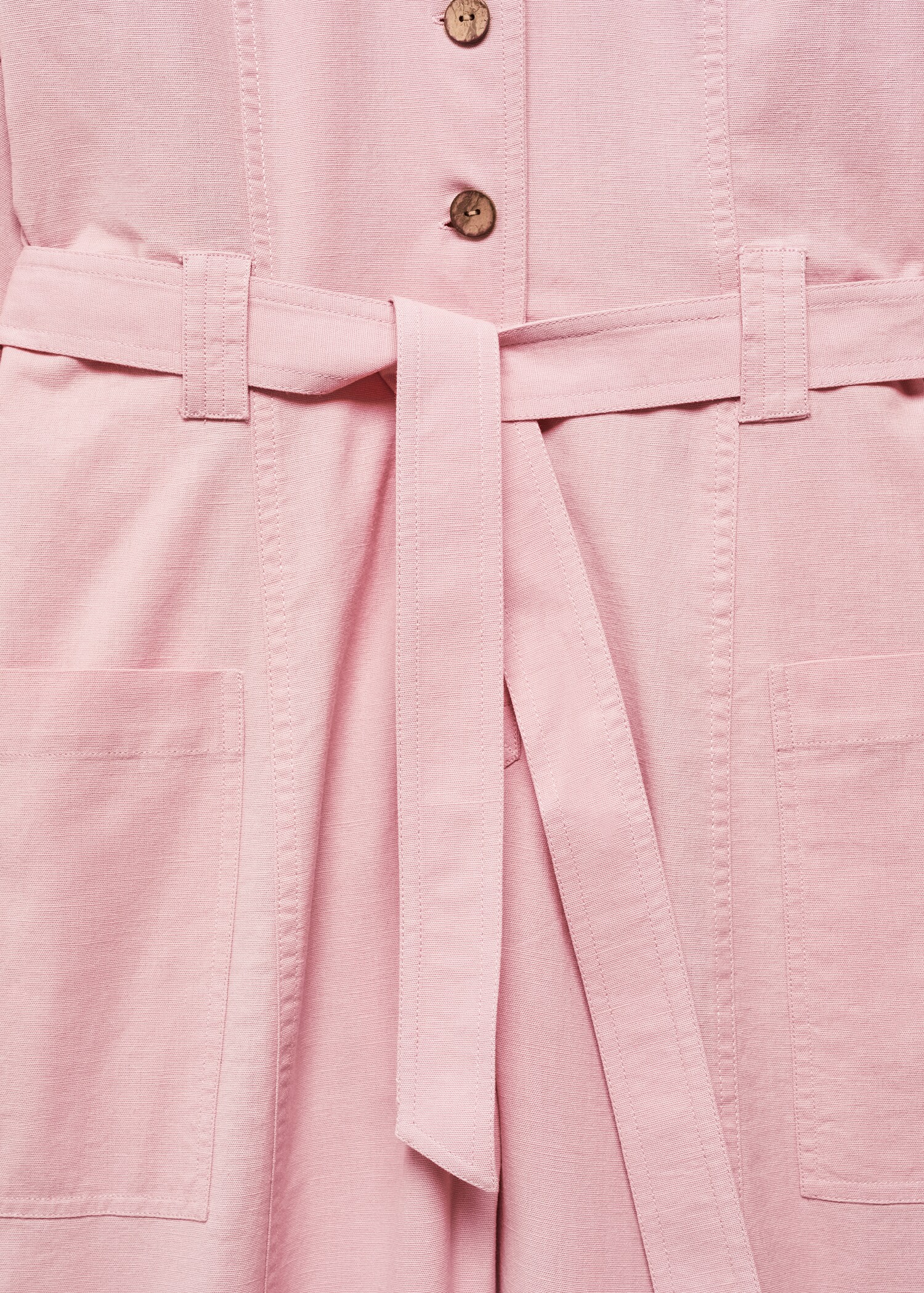 Buttoned long jumpsuit - Details of the article 8
