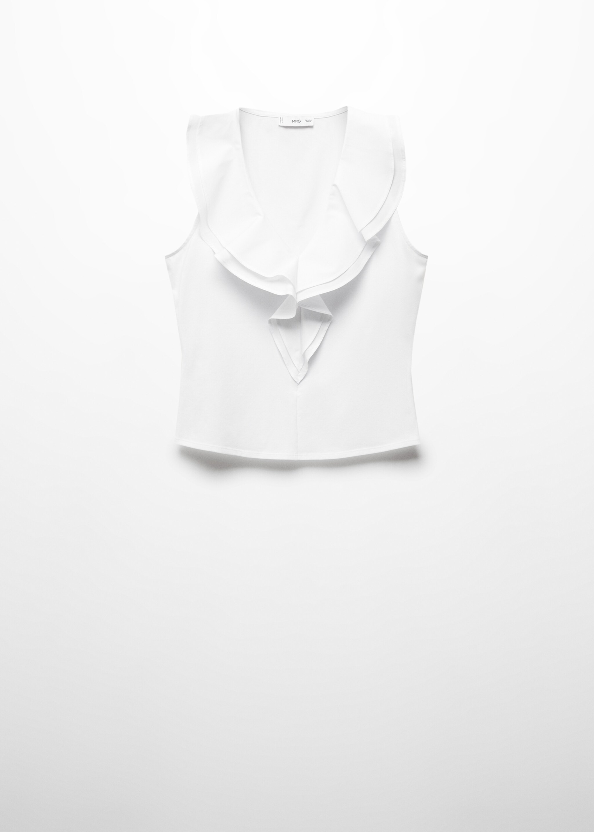 Ruffled cotton top - Article without model