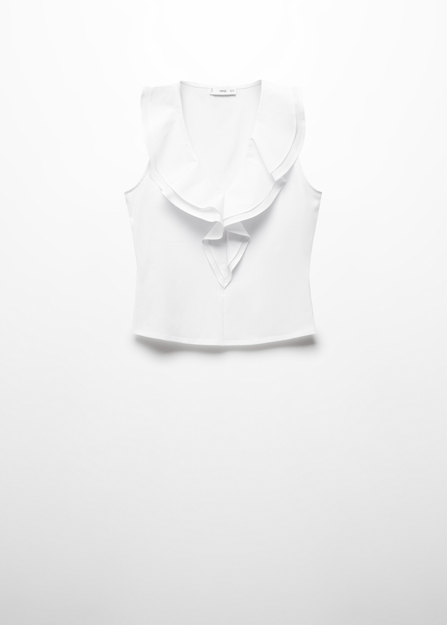 Ruffled cotton top - Article without model