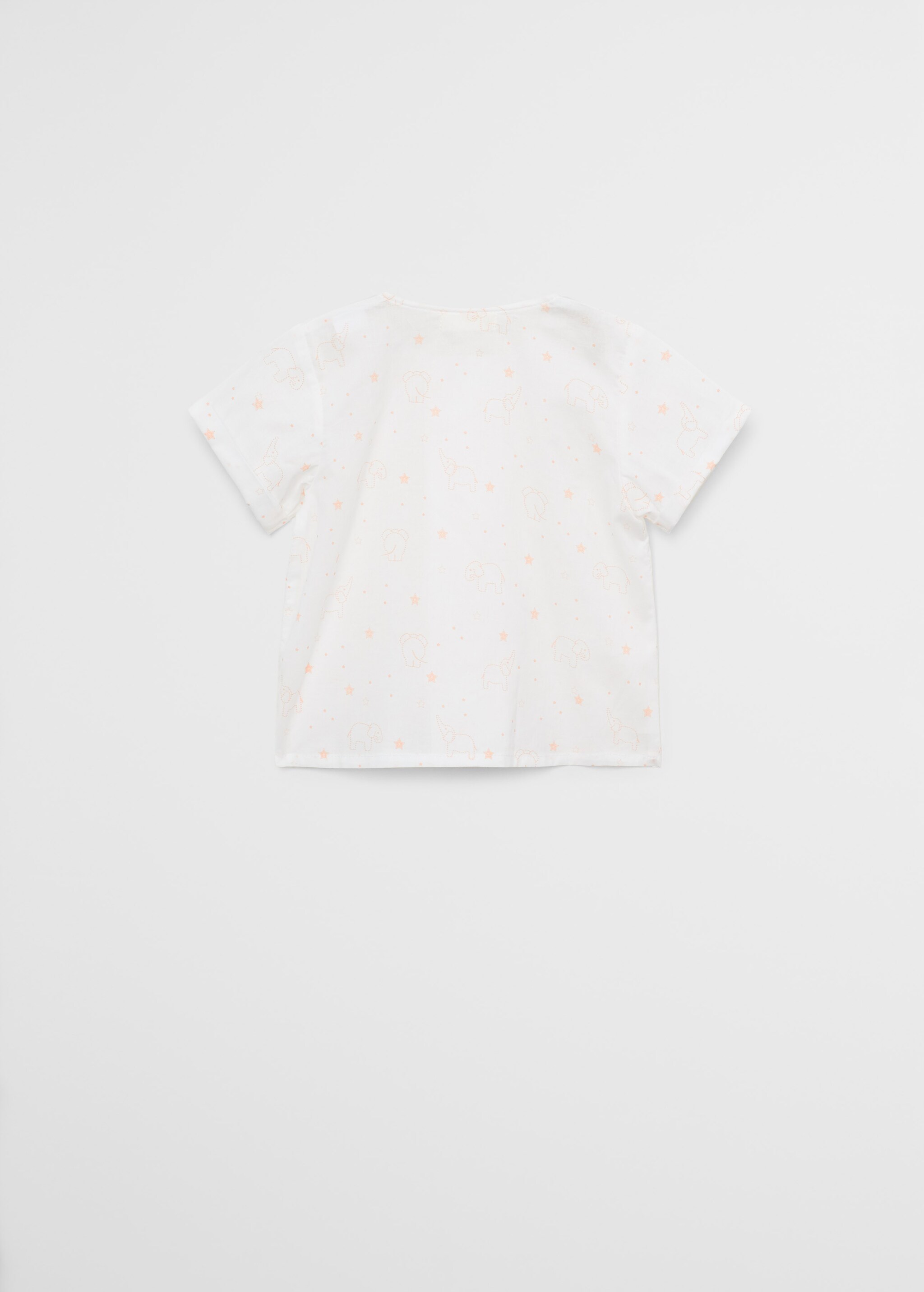 Camisa estampada algodón - Reverso del artículo