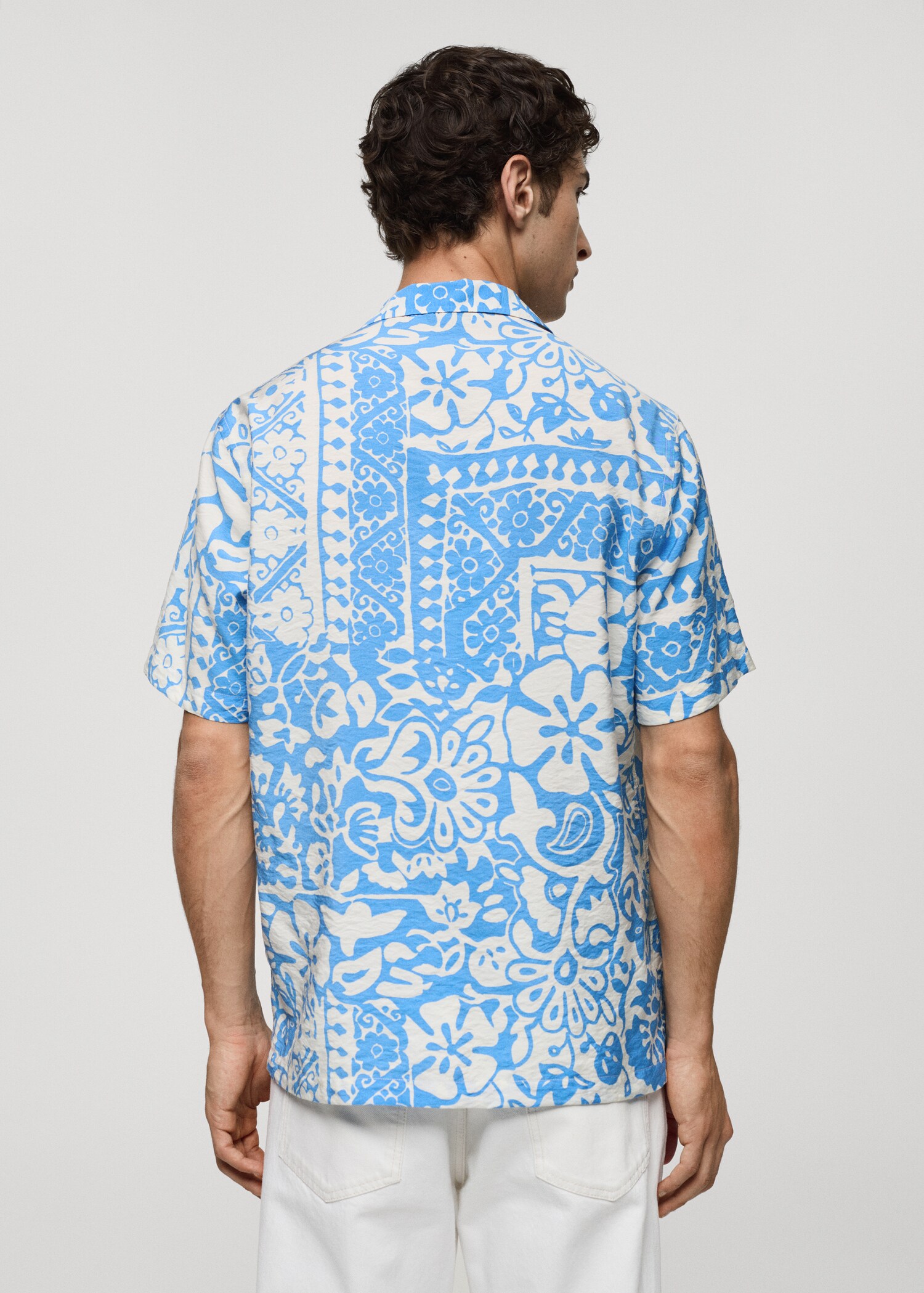 Printed fluid regular-fit shirt - Reverse of the article