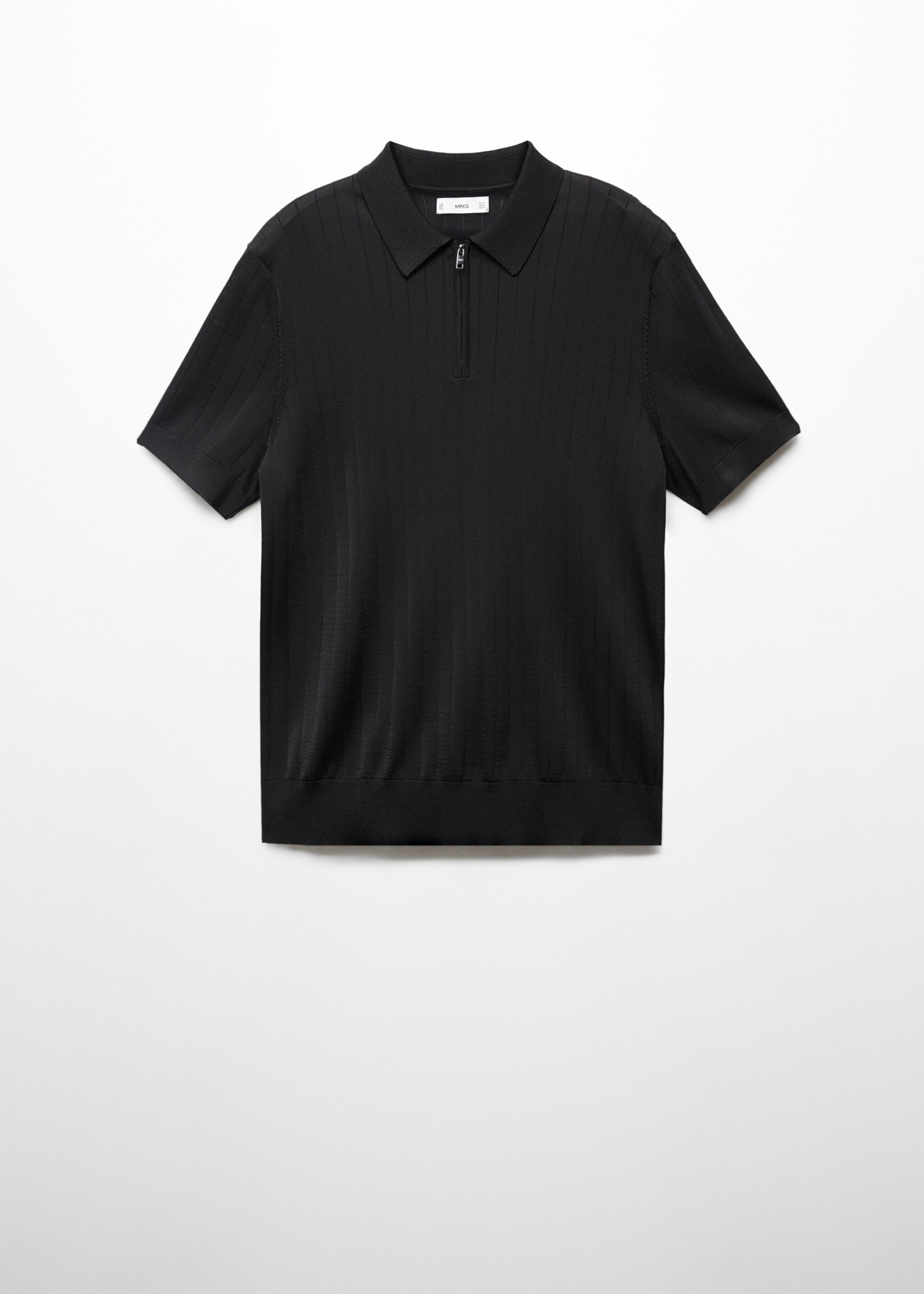 Baumwoll-Poloshirt mit Reißverschluss - Artikel ohne Model
