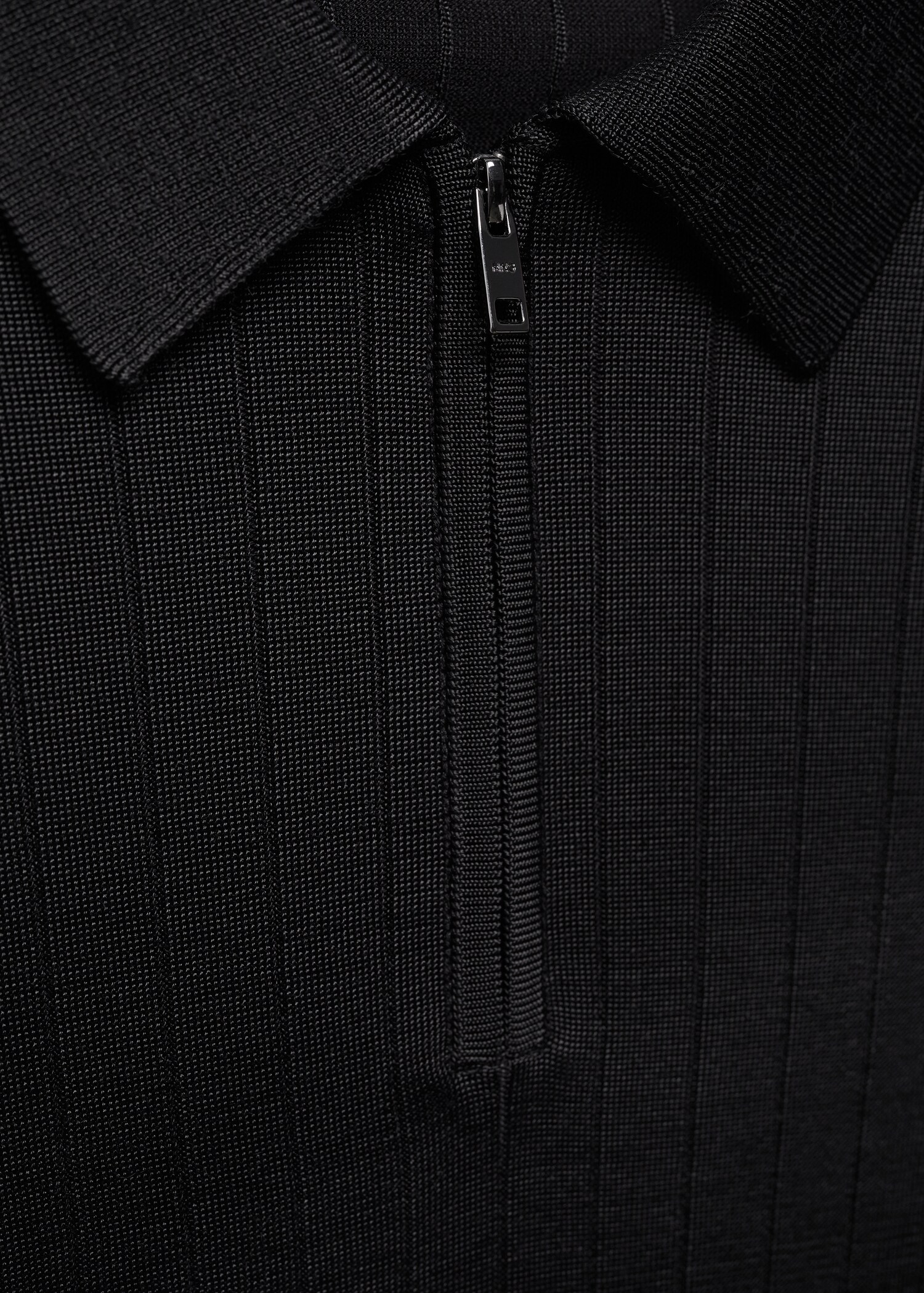 Zip cotton polo shirt - Details of the article 8