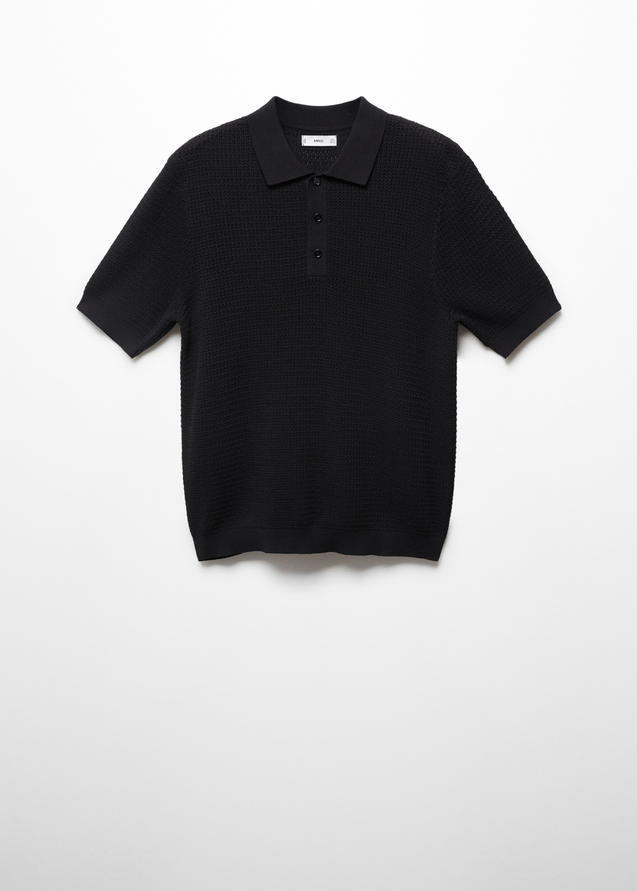 Openwork knit polo - Article without model
