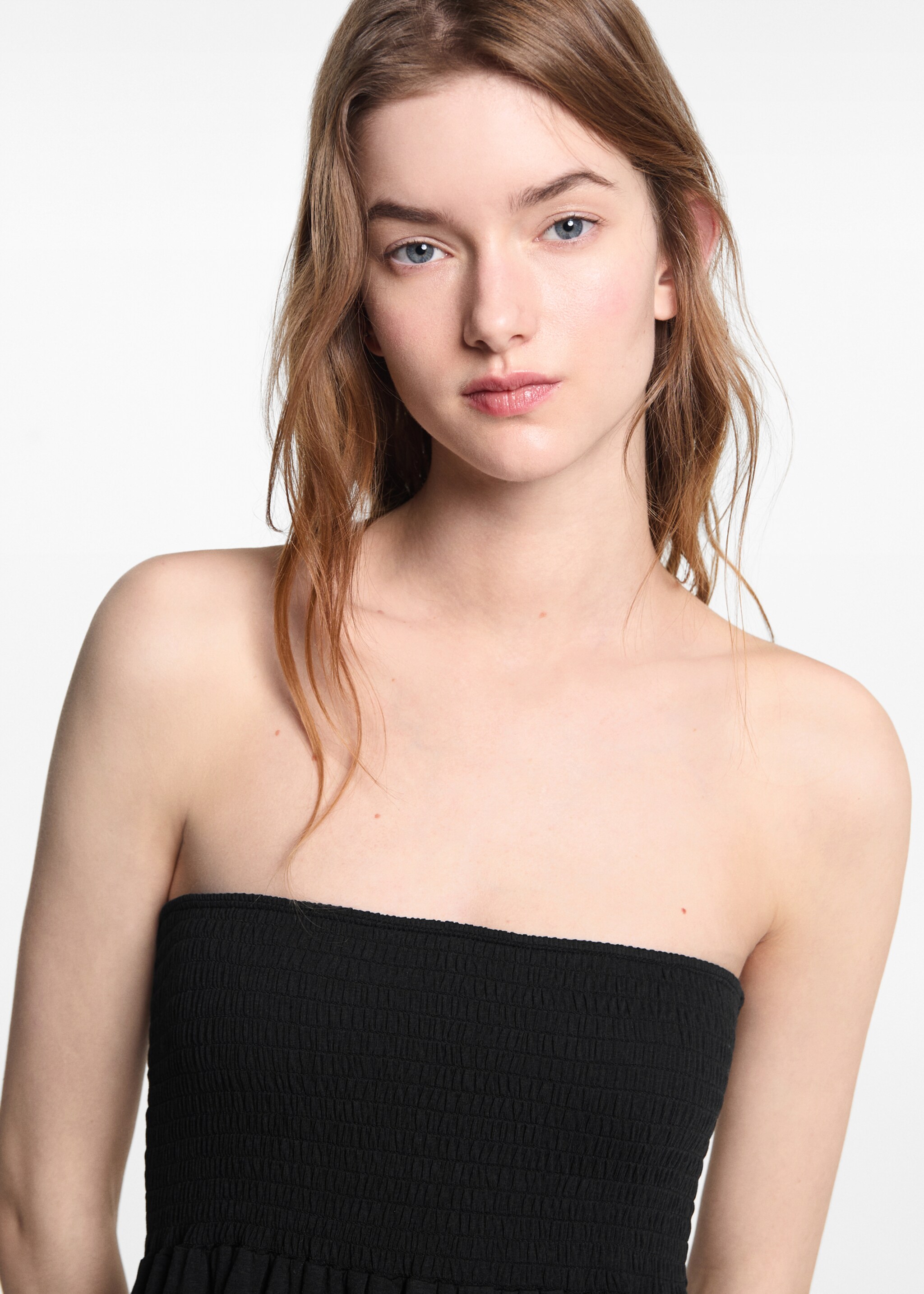 Robe midi froncée - Détail de l'article 1