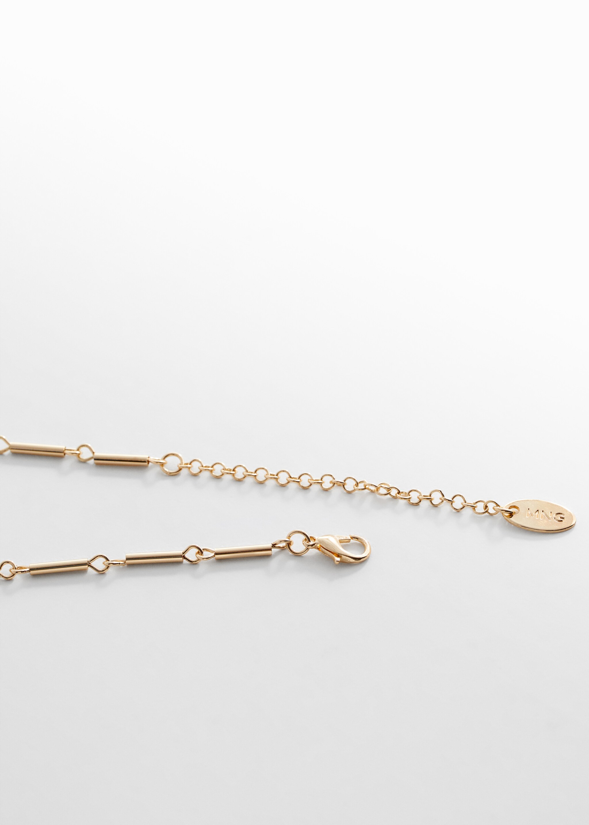 Shell chain necklace - Details of the article 1, Gold. Ref: 67067709-00.