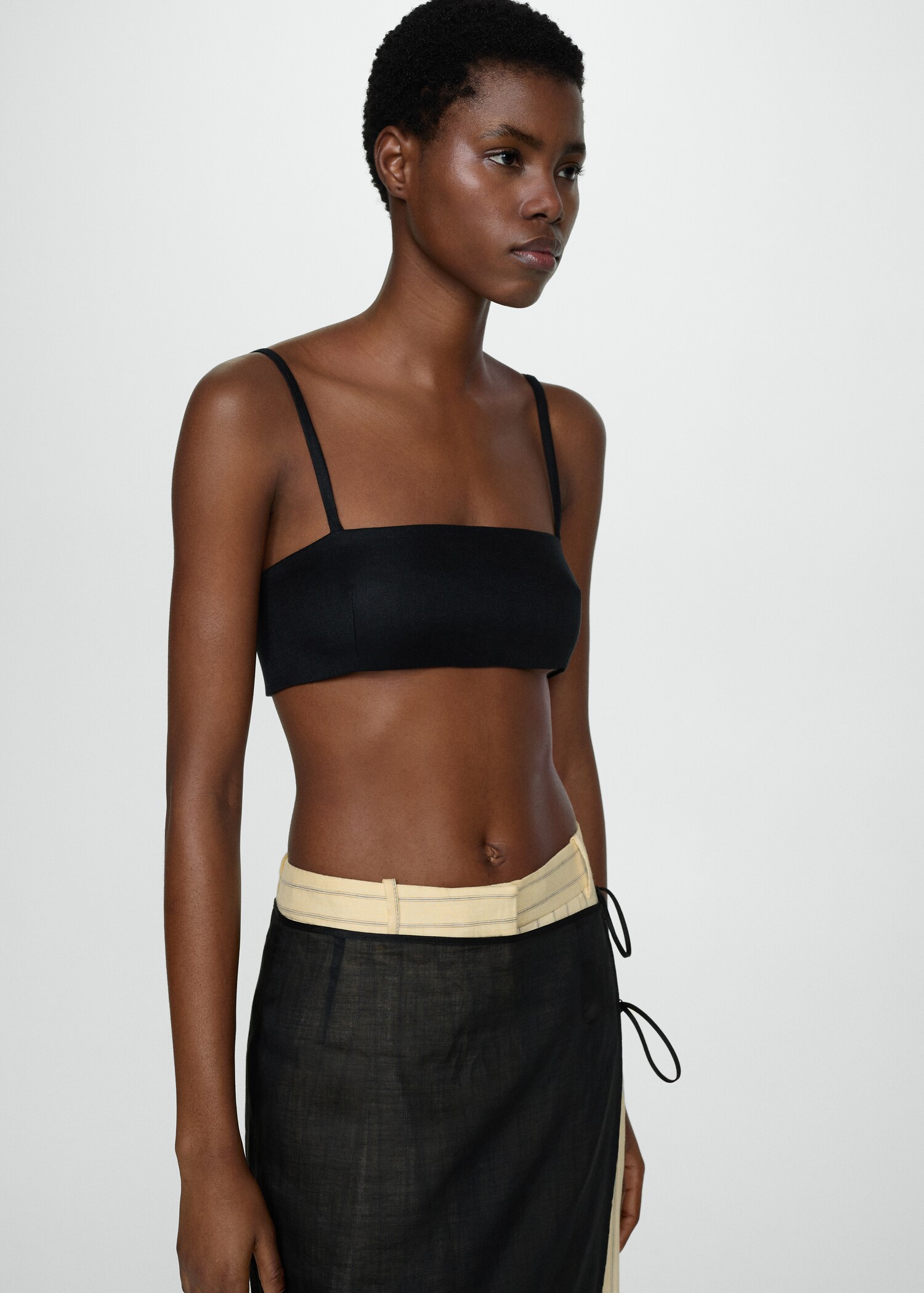 Cropped topp i linne - Detaljer om artikeln 6