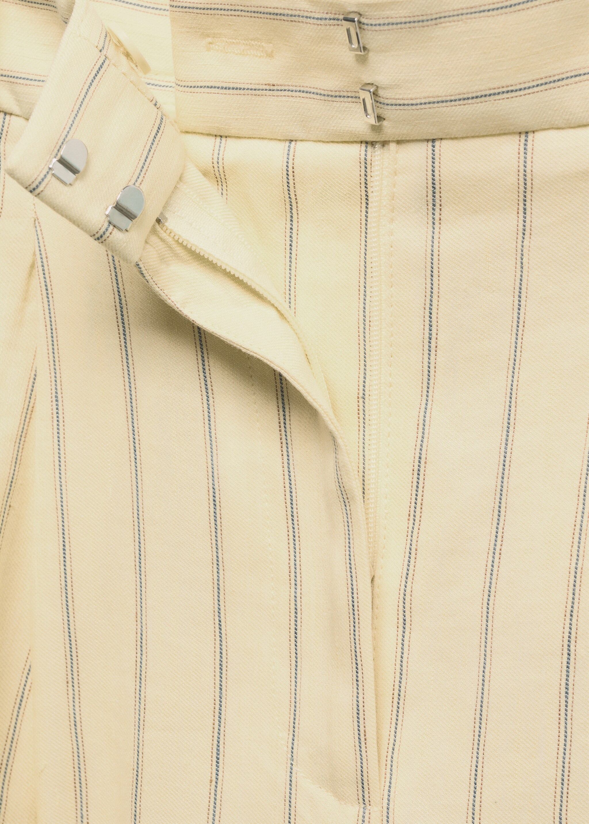 Striped linen-blend pants - Details of the article 8