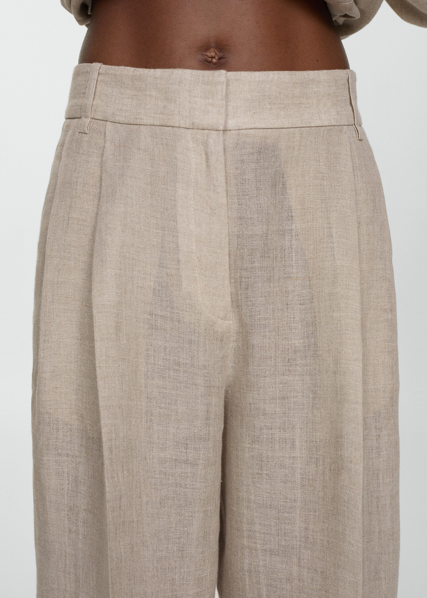 Pantalón traje 100% lino - Detalle del artículo 6