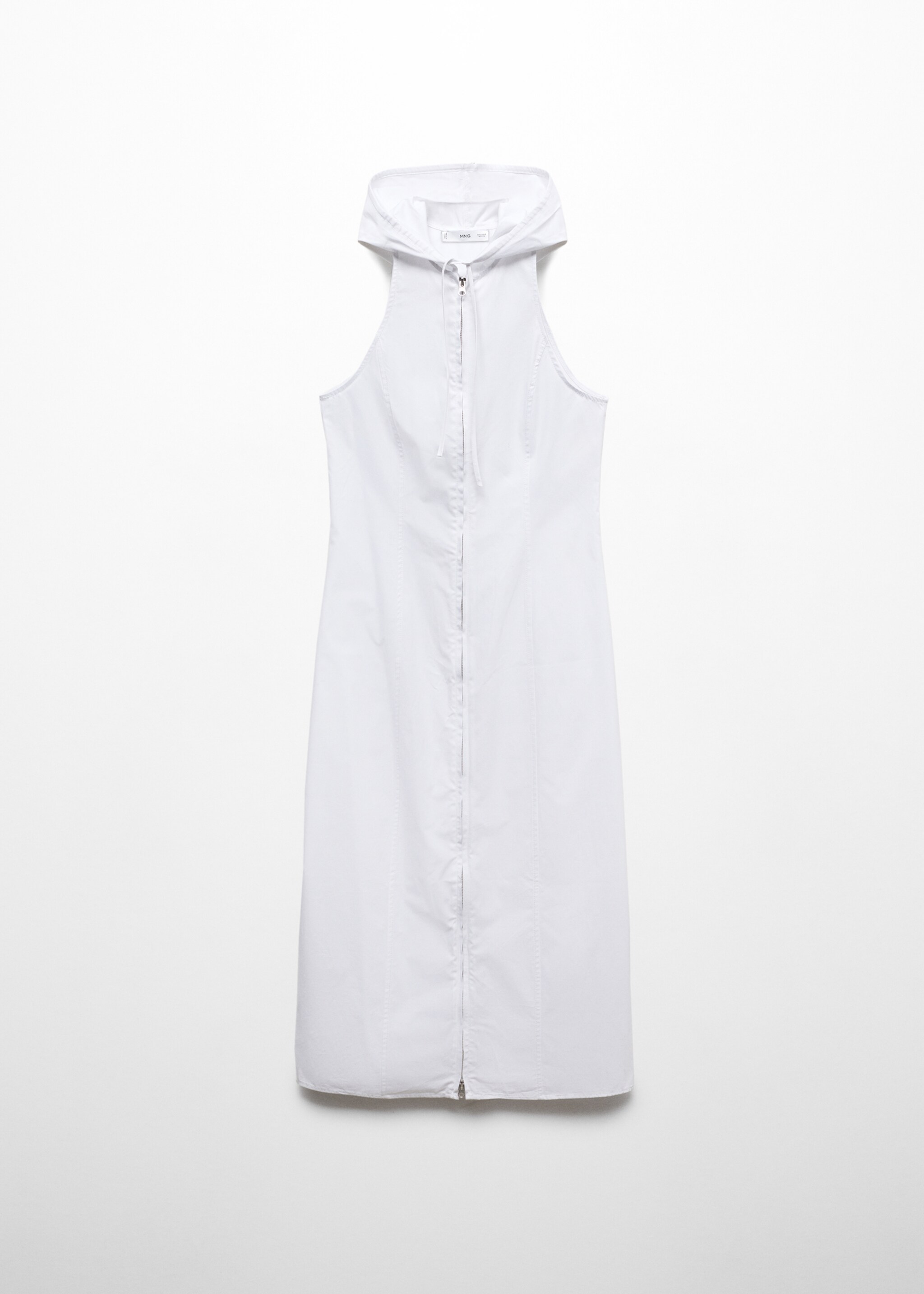 Hooded dress with zip - Article without model