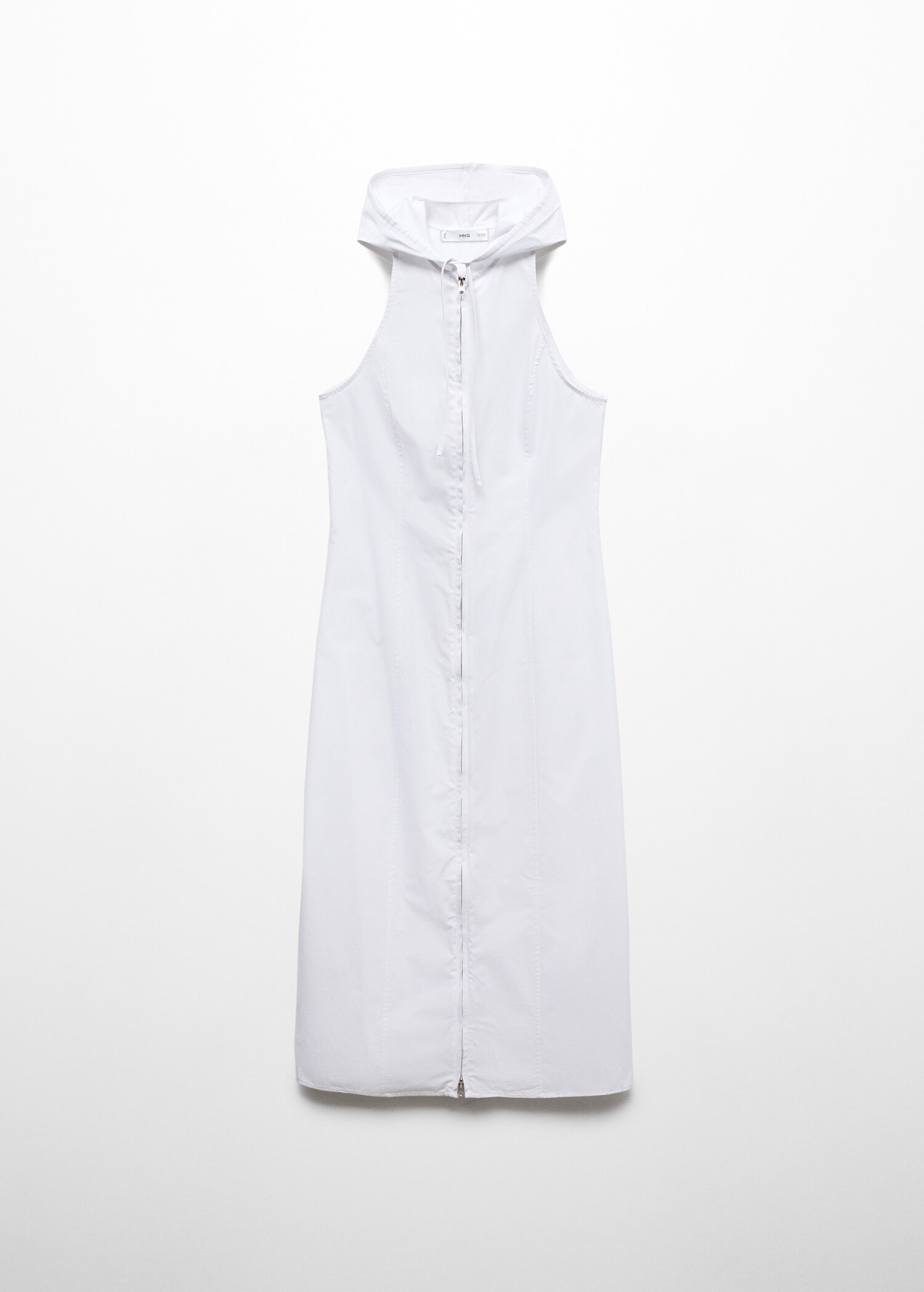 Hooded dress with zip - Article without model