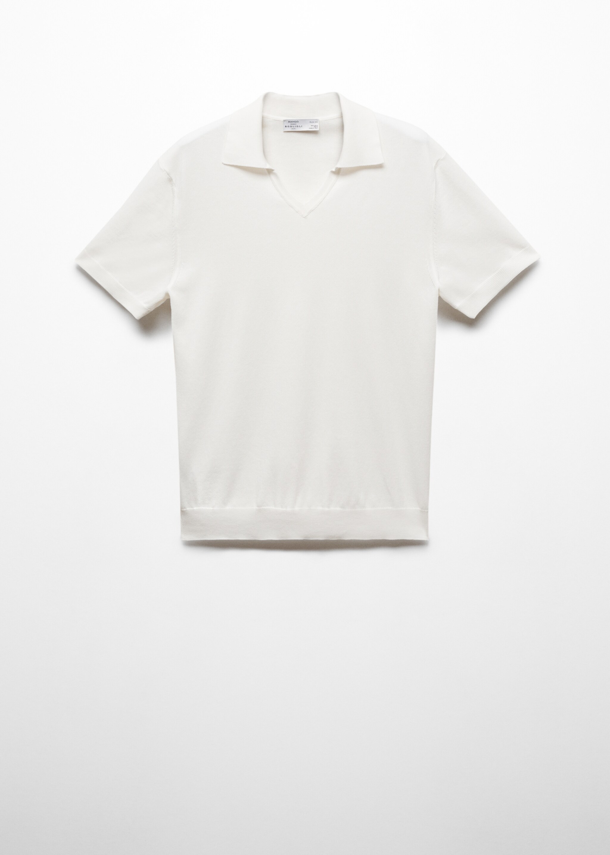 Polo 100 % coton maille - Article sans modèle, Blanc cassé. Ref: 67067912-00.