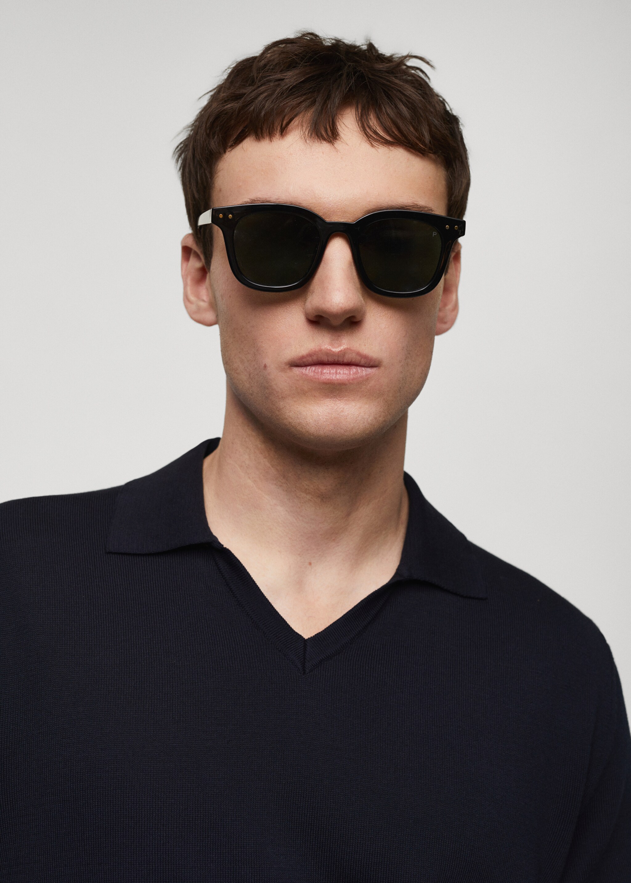 Polo 100 % coton maille - Détail de l'article 1, Bleu marine foncé. Ref: 67067912-00.