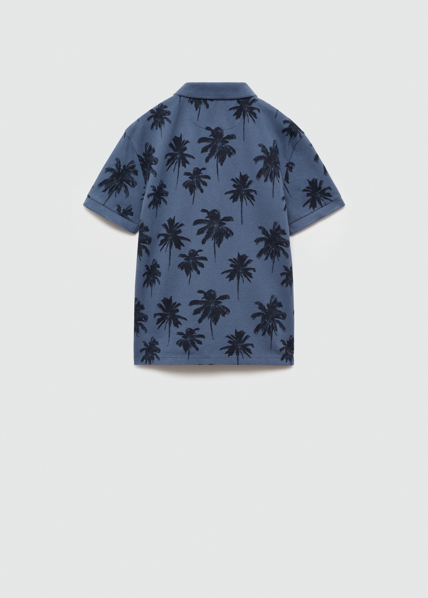 Shark-print polo shirt - Reverse of the article
