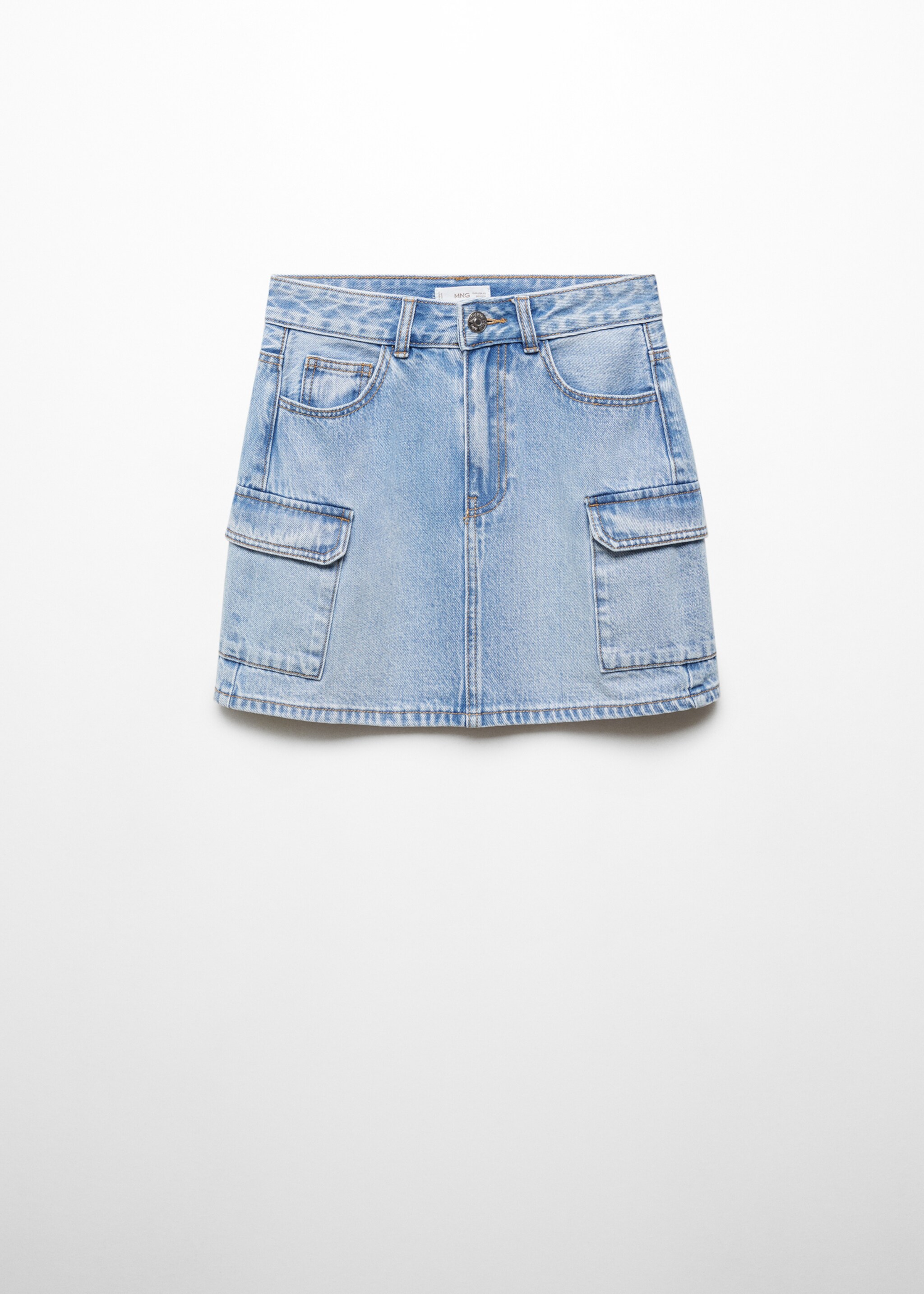 Denim cargorok - Artikel zonder model, Middenblauw. Ref: 67067921-00.