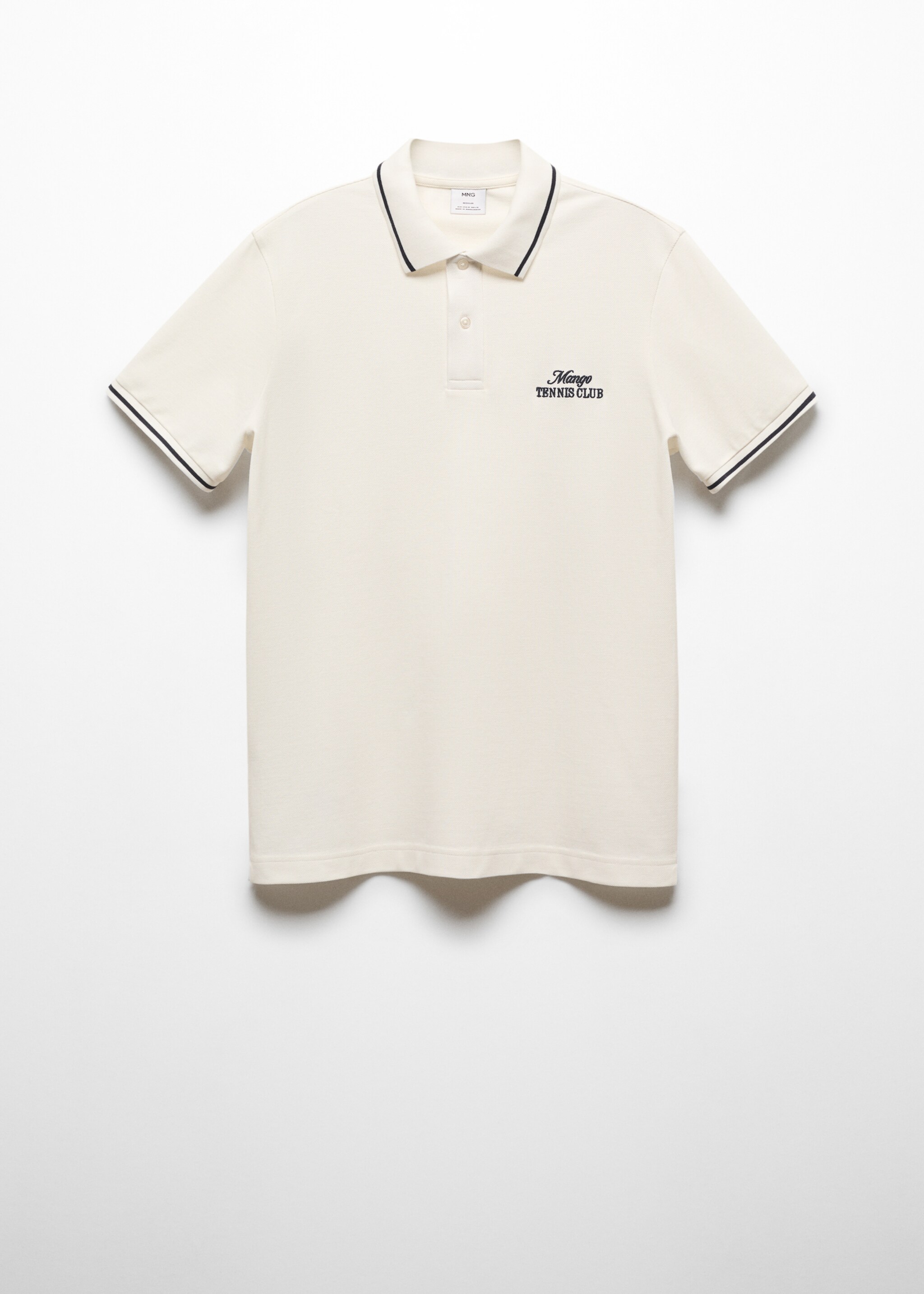 100% embroidered cotton polo shirt - Article without model