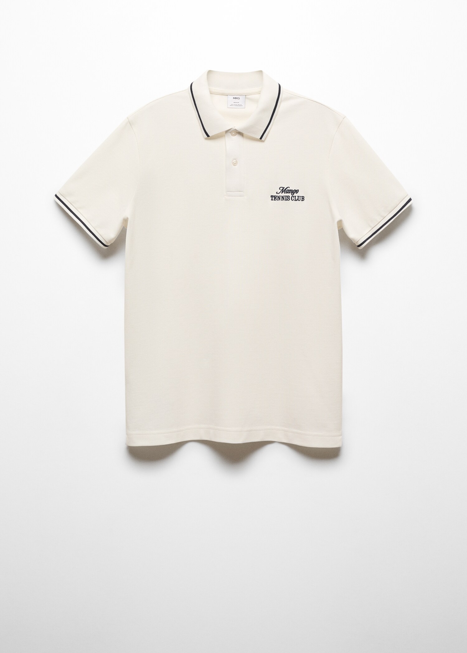 100% embroidered cotton polo shirt - Article without model