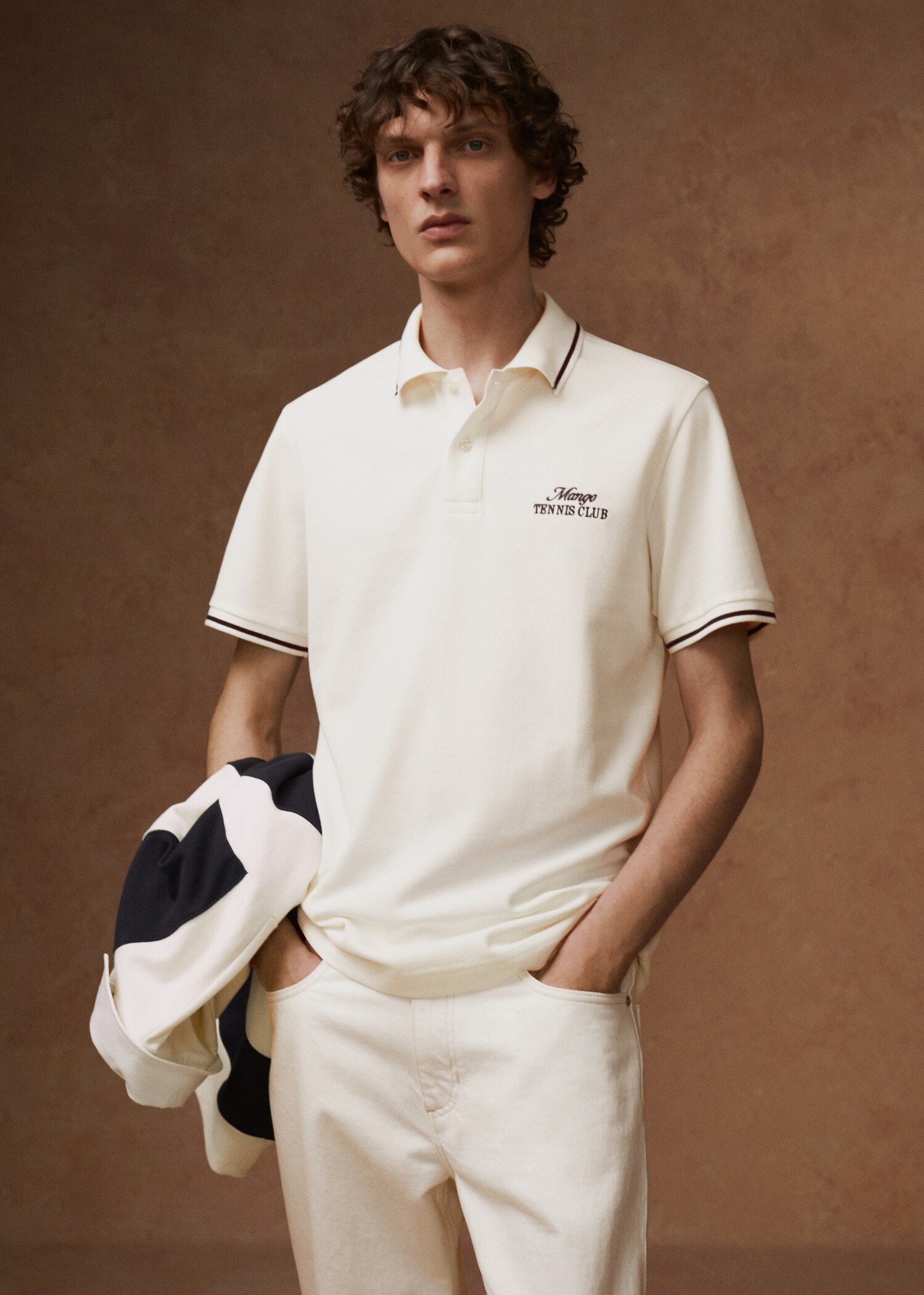 100% embroidered cotton polo shirt - Details of the article 5