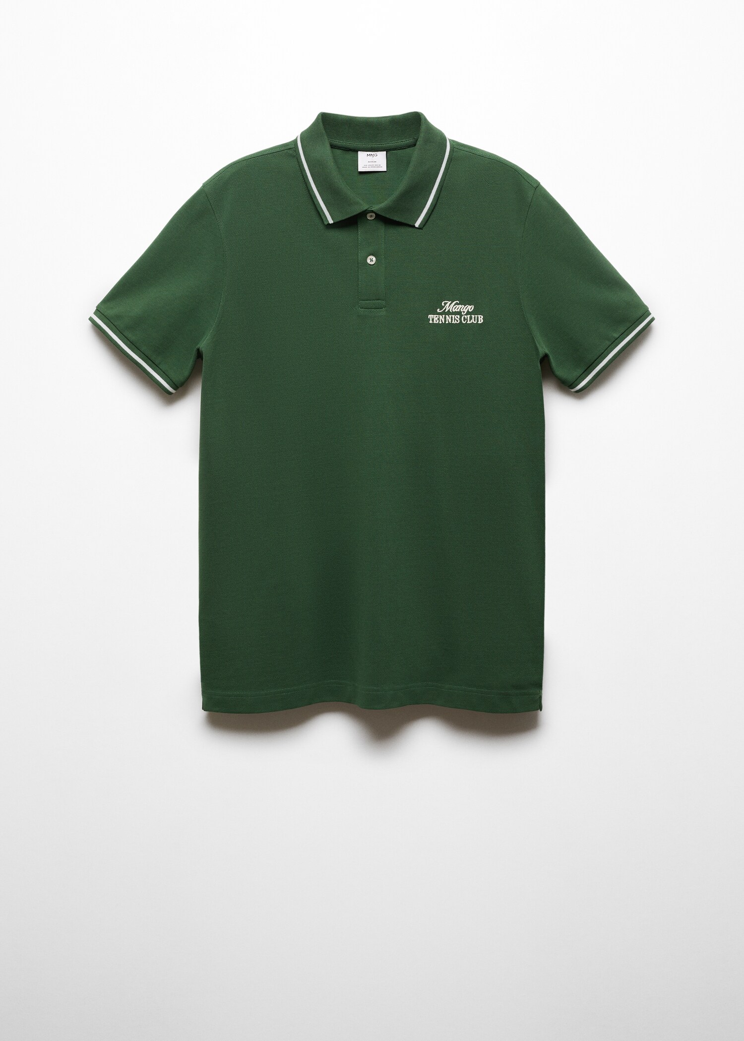 100% embroidered cotton polo shirt - Article without model