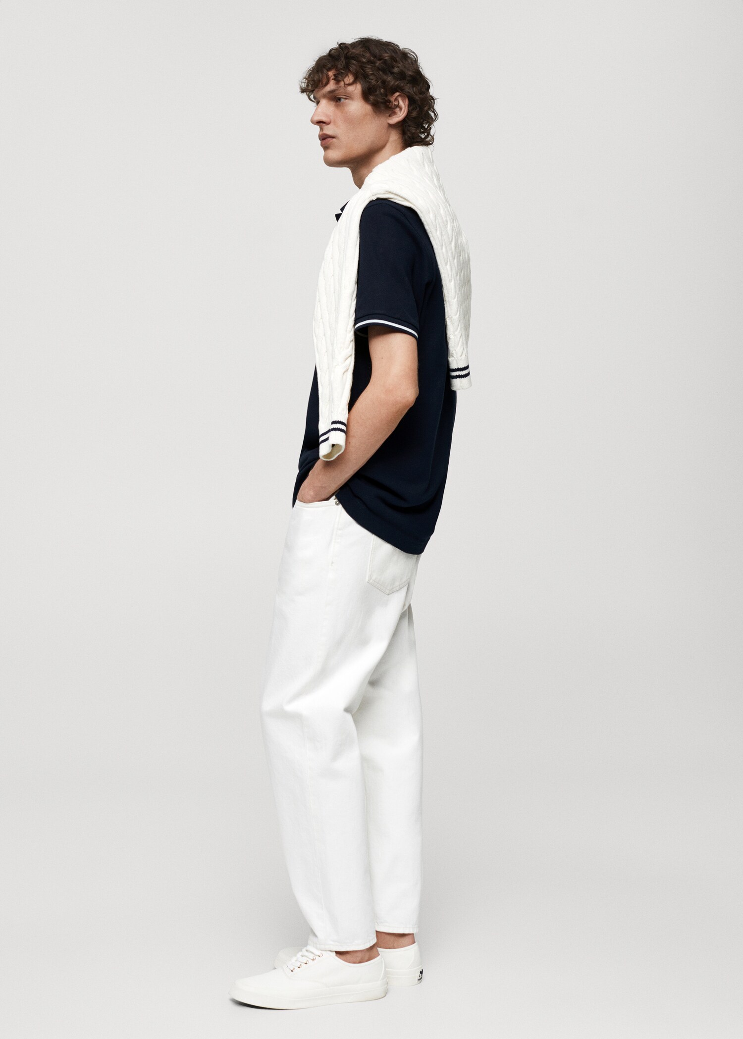 100% embroidered cotton polo shirt - Details of the article 2