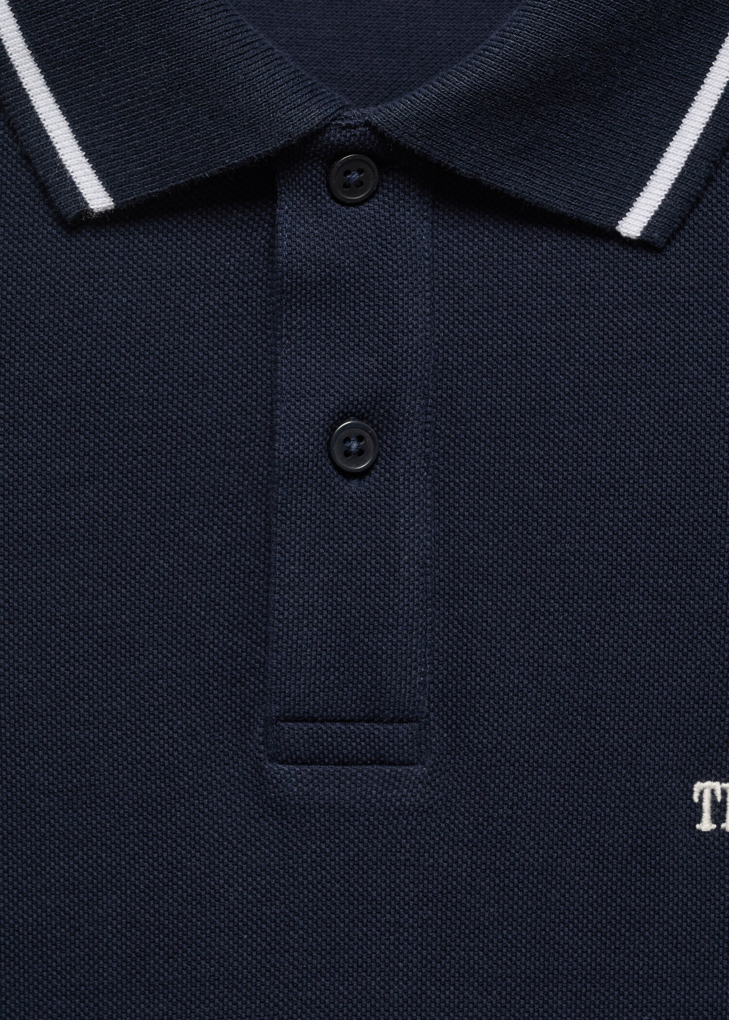 100% embroidered cotton polo shirt - Details of the article 8