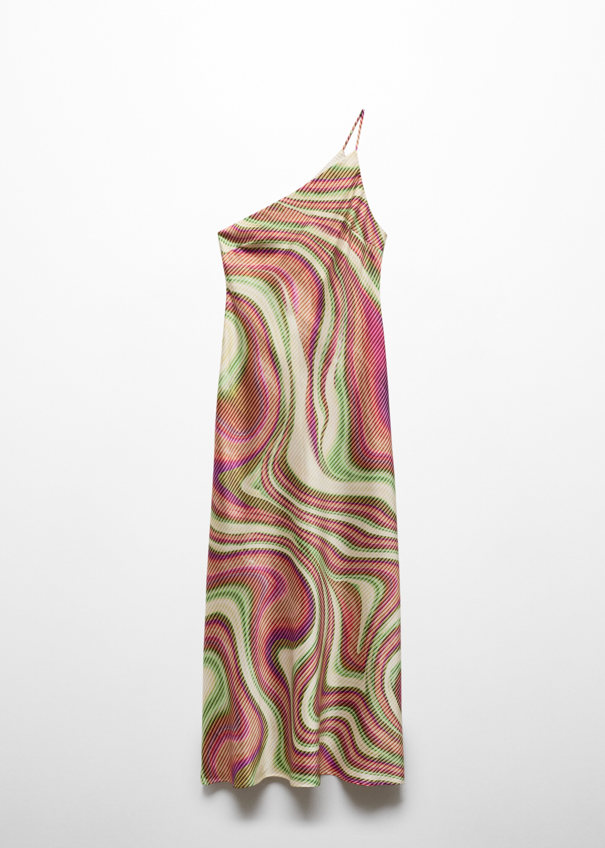 Printed satin dress - Article without model