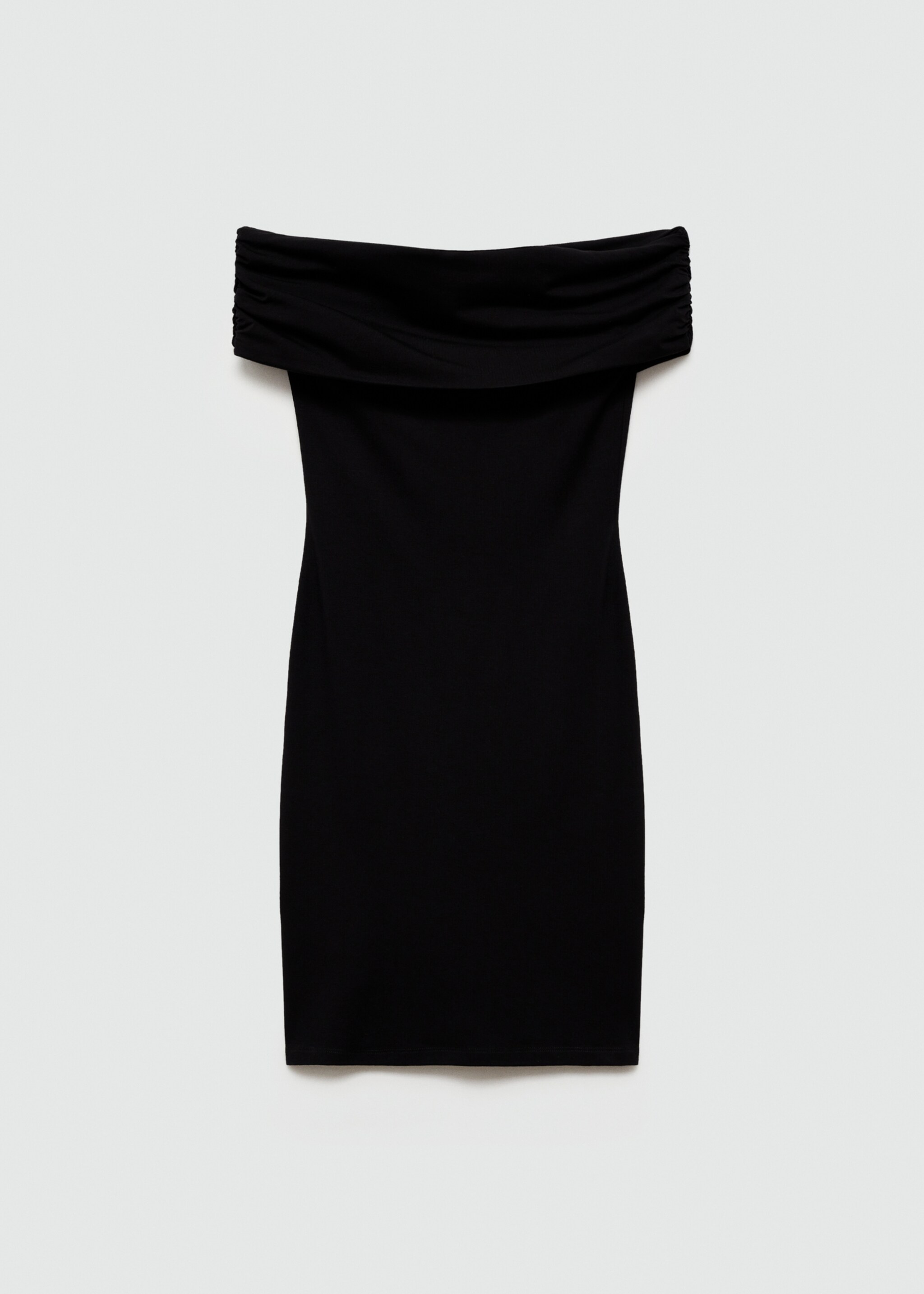 Short off-the-shoulder dress - Article without model, Black. Ref: 67067929-00.