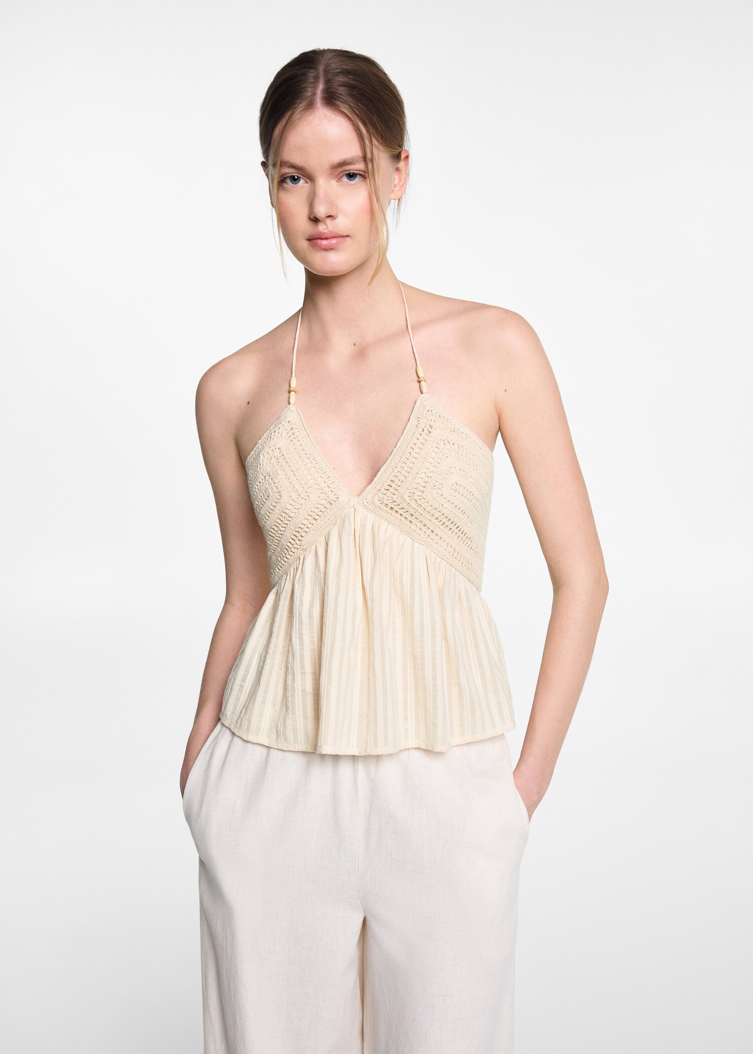 Crochet panel top - Medium plane