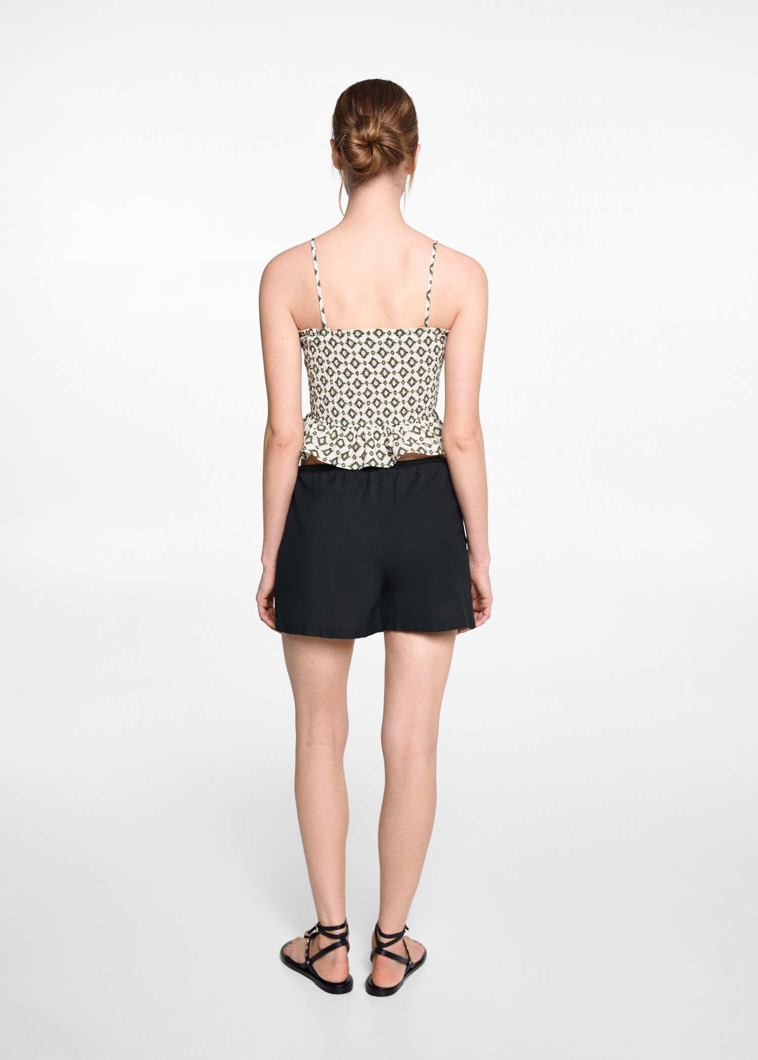 Bow linen short - Reverse of the article