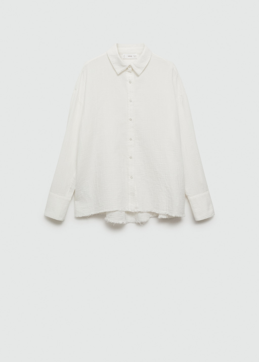 Buttoned crop shirt - Teen Girl | MANGO OUTLET USA