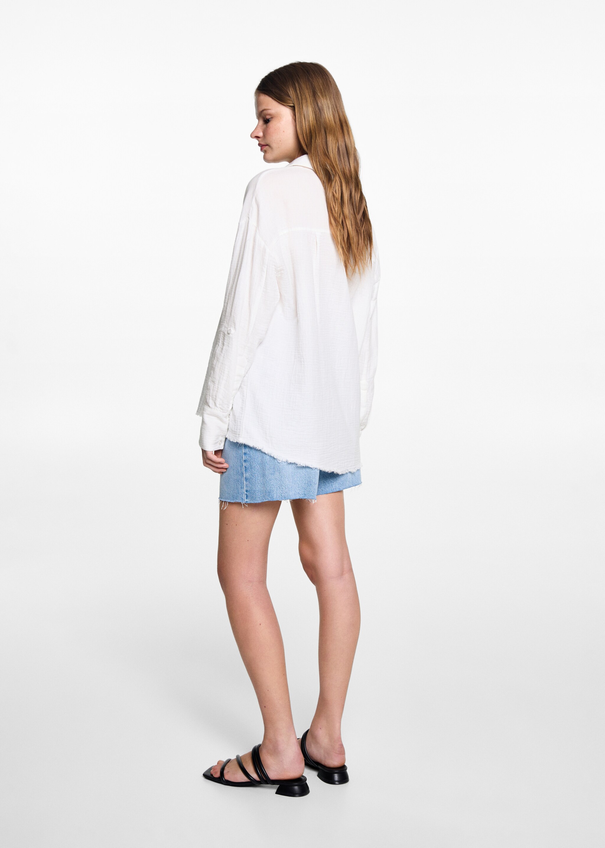 Blouse van mousselinekatoen - Achterkant van het artikel