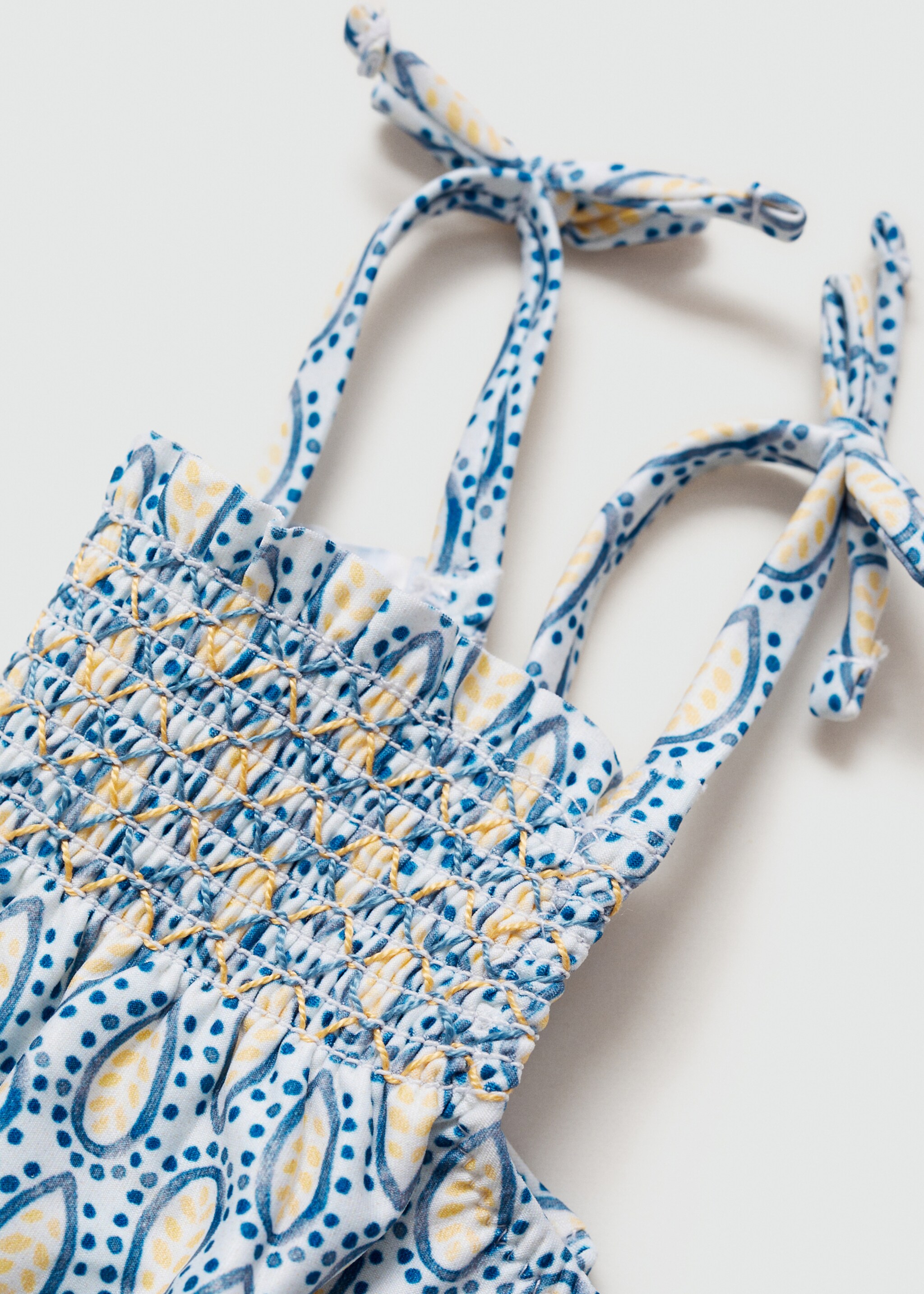 Gathered print swimsuit - Details of the article 0